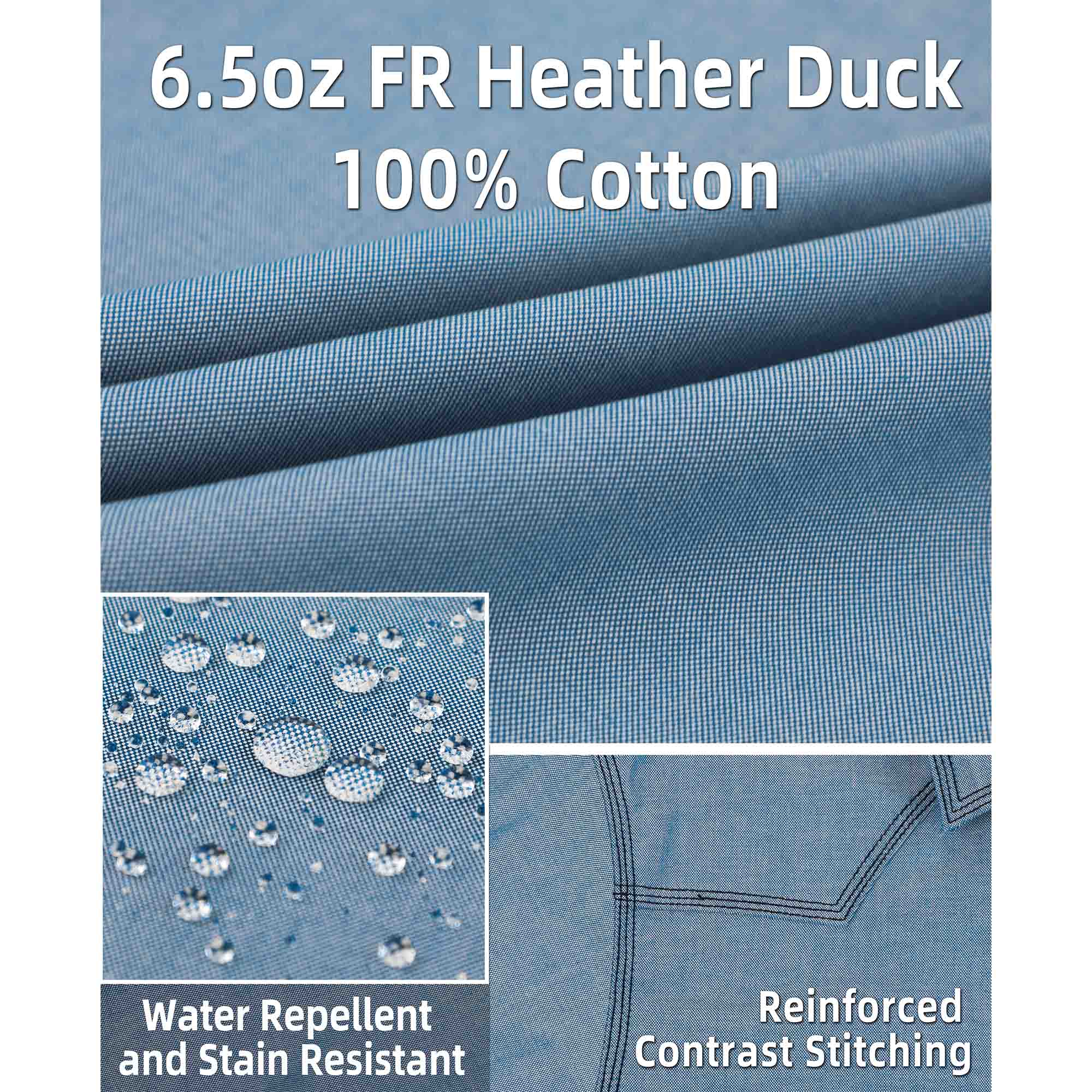 6.5OZ FR Work Shirt With Pearl Snap-0939