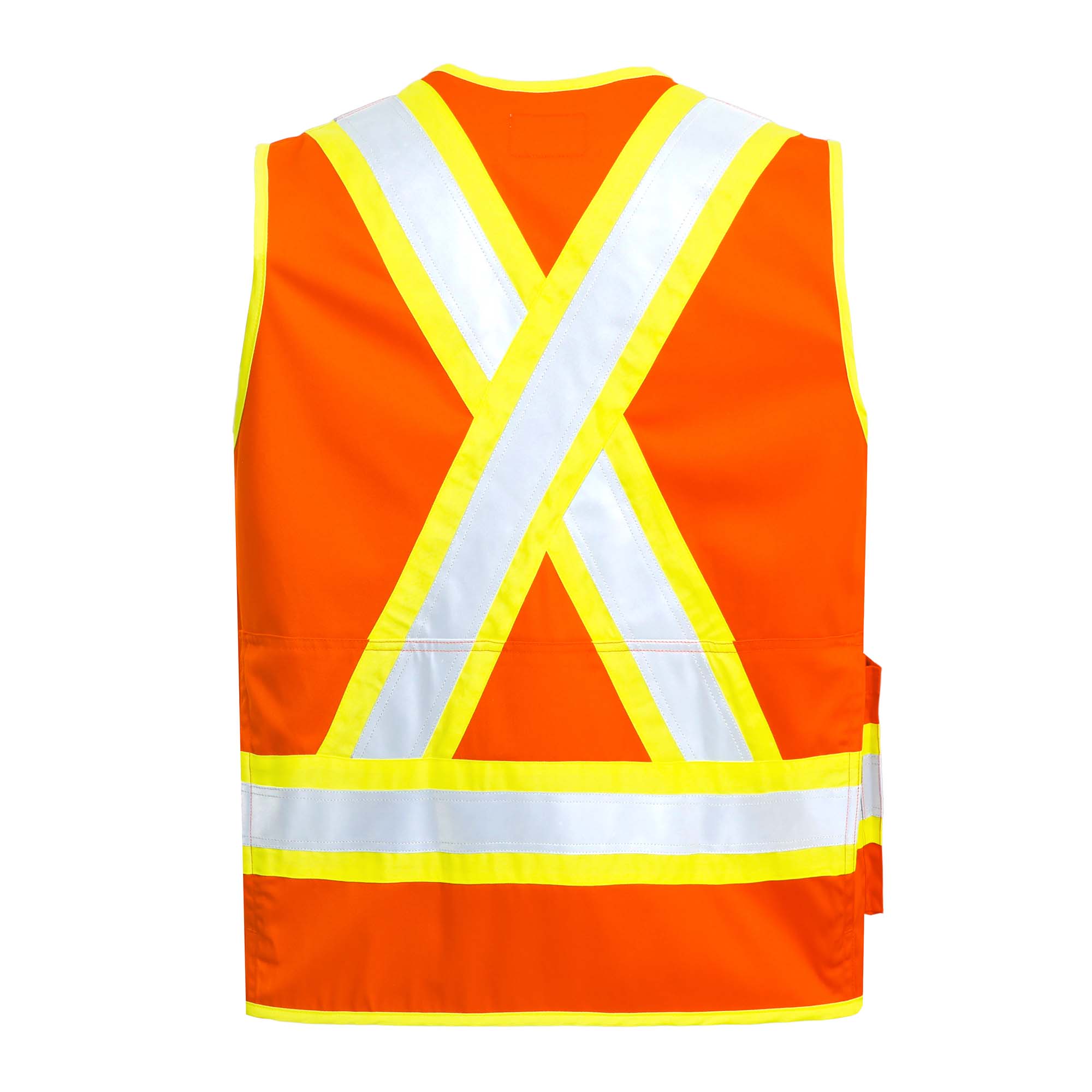 7.5OZ FR Hi Vis Zipper 4”Tape Safety Vest - B901HV
