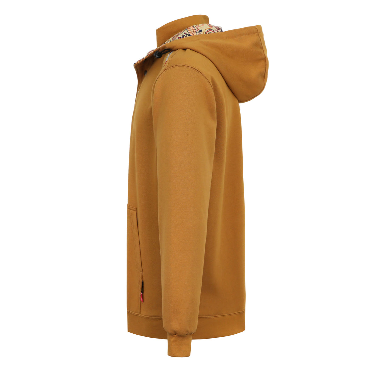 10.5 oz FR Quarter Zip Flapped Mock Neck Hooded Fleece Sweatshirts - C709