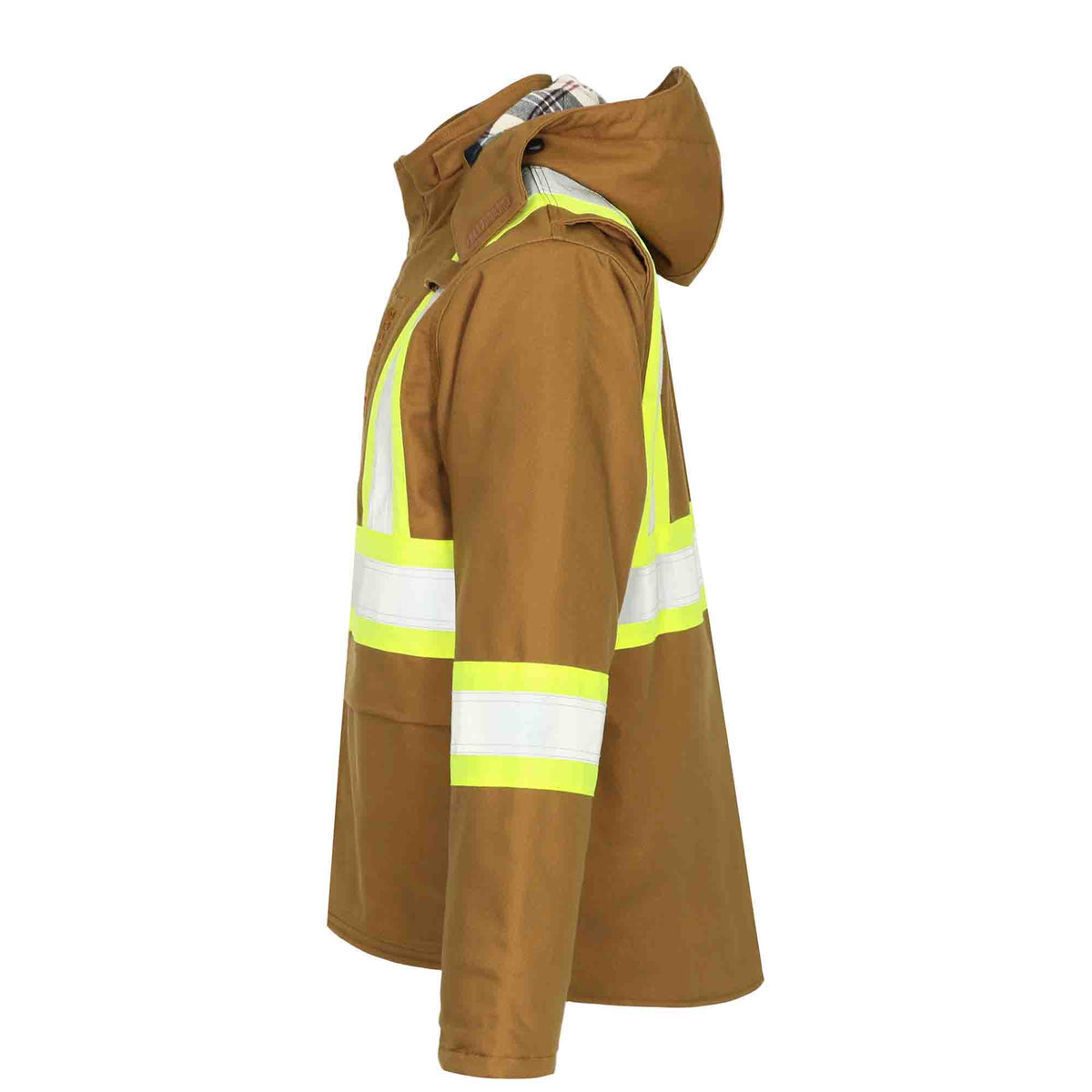 10 oz High Visibility Heavy Duty Reflective Coat FR Jacket