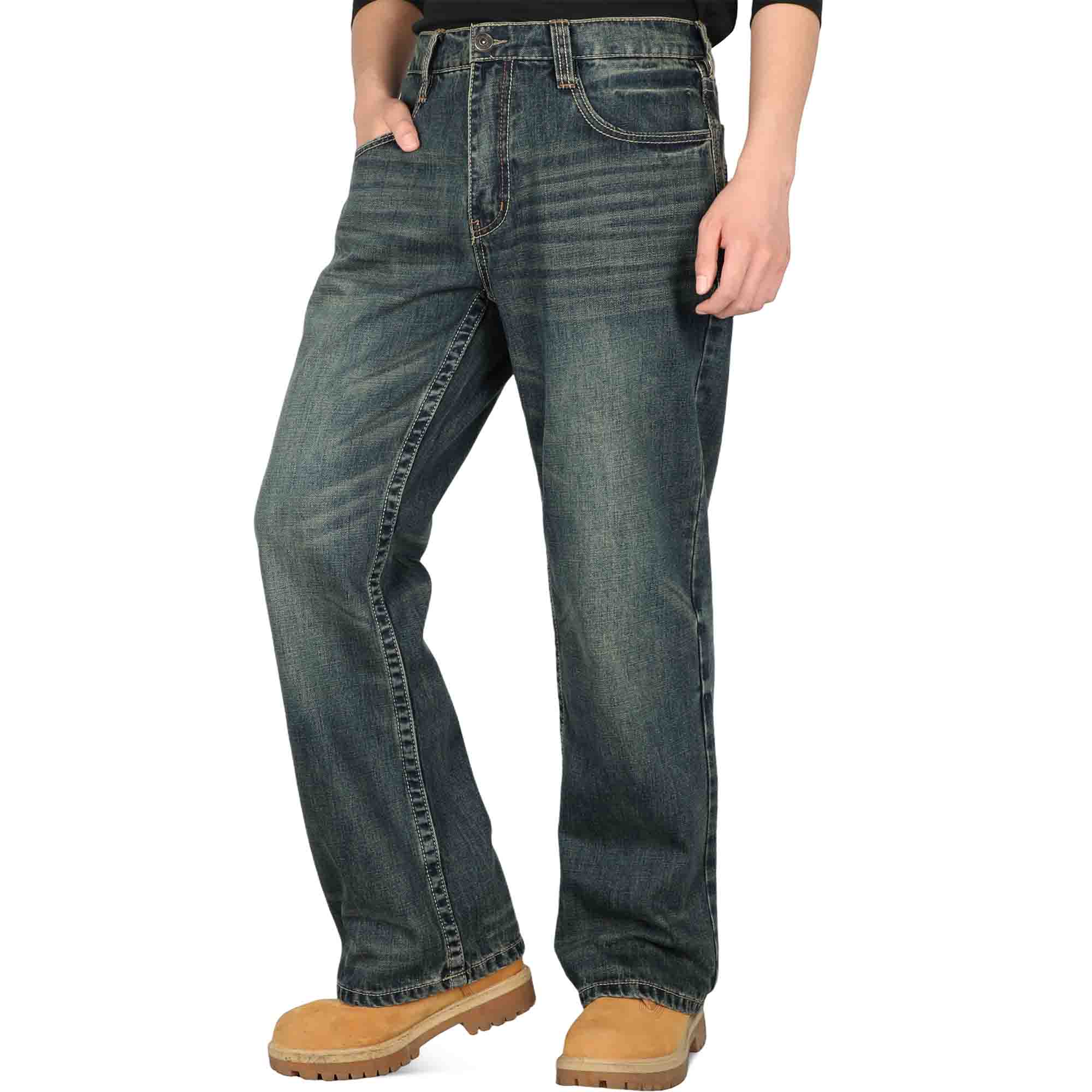 12 OZ Relaxed Fit Boot Cut Midweight Denim FR Jeans - 8305-1