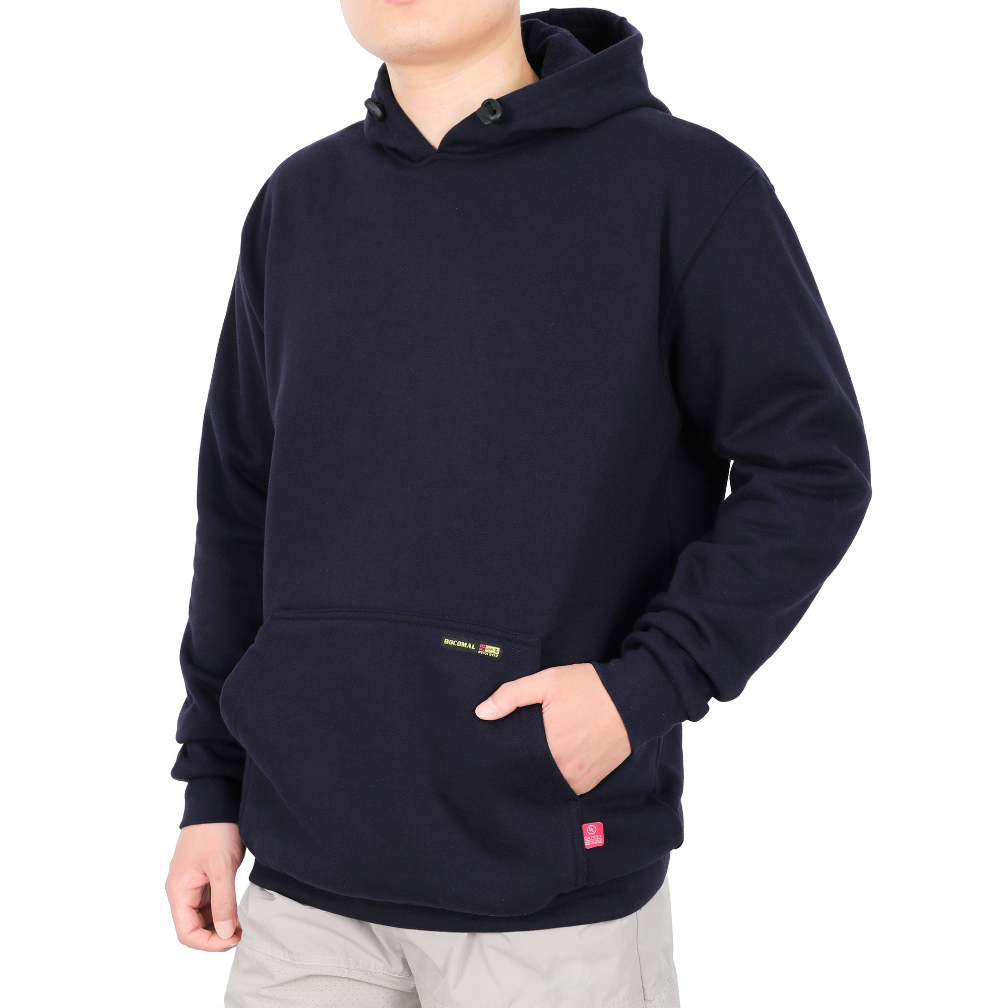 14OZ Heavyweight Cotton Fleece FR Hooded Sweatshirts-2619