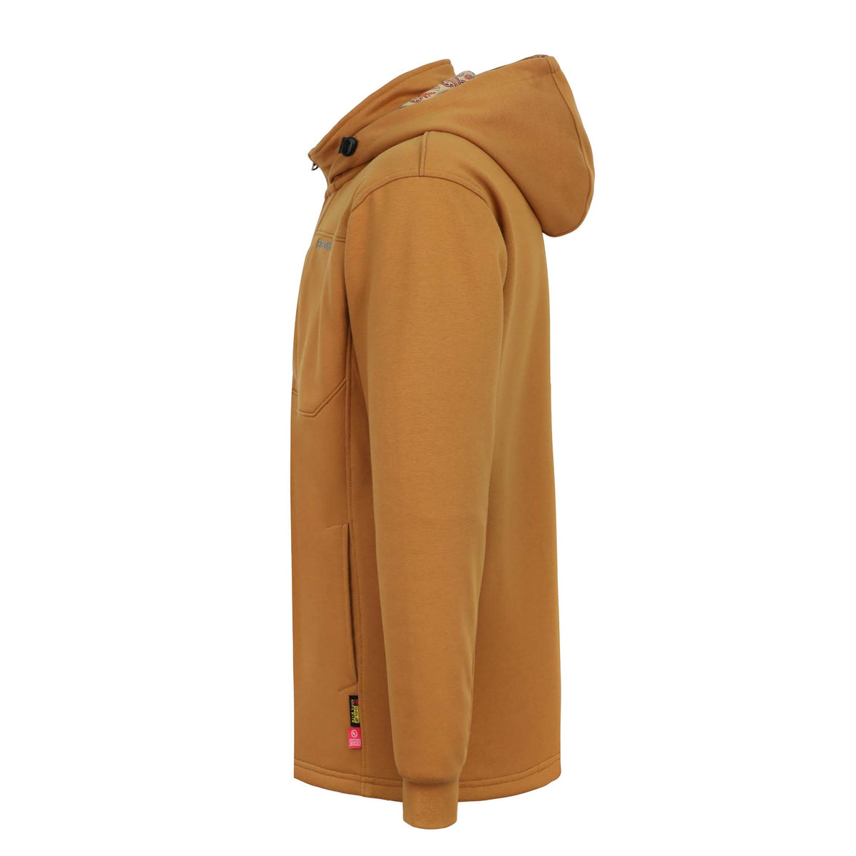 12 oz Fleece Zip Up Mock Neck Hooded FR Jackets - C631