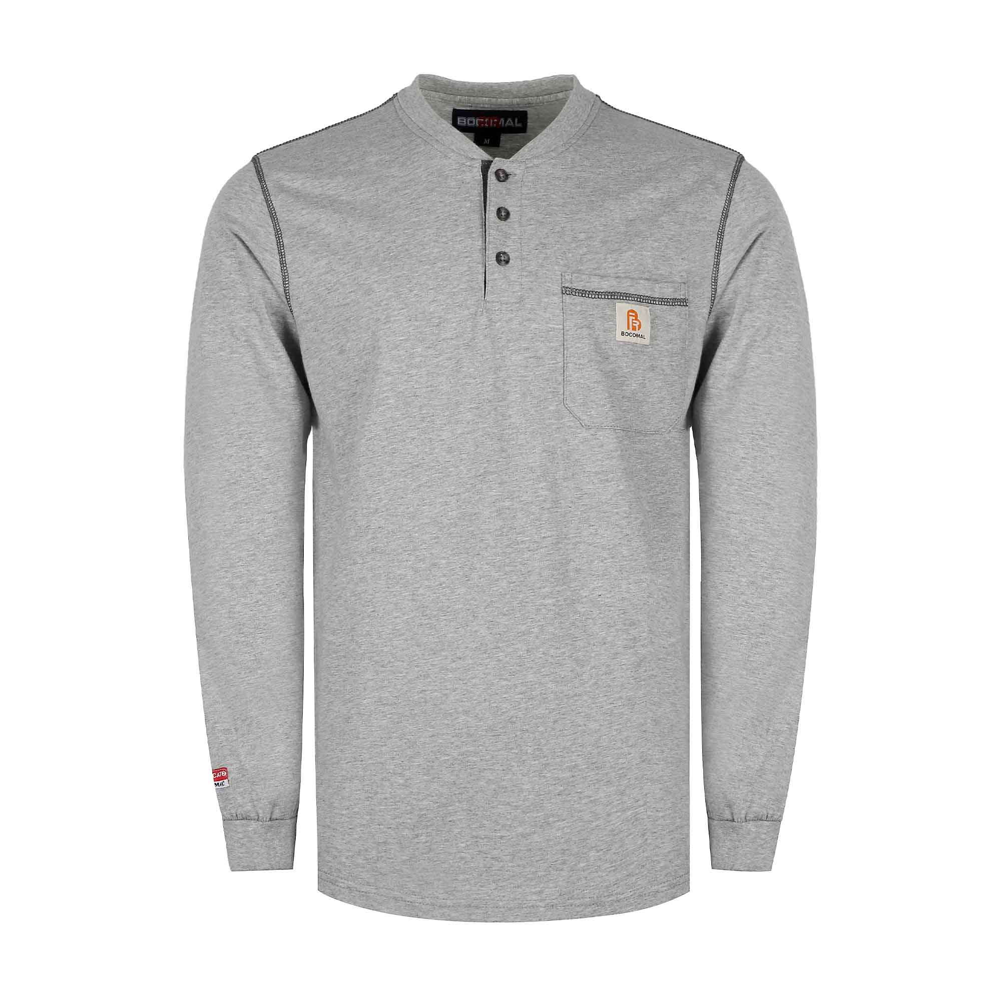 5.5OZ Button Pullover T-Shirts/Solid Color-2808