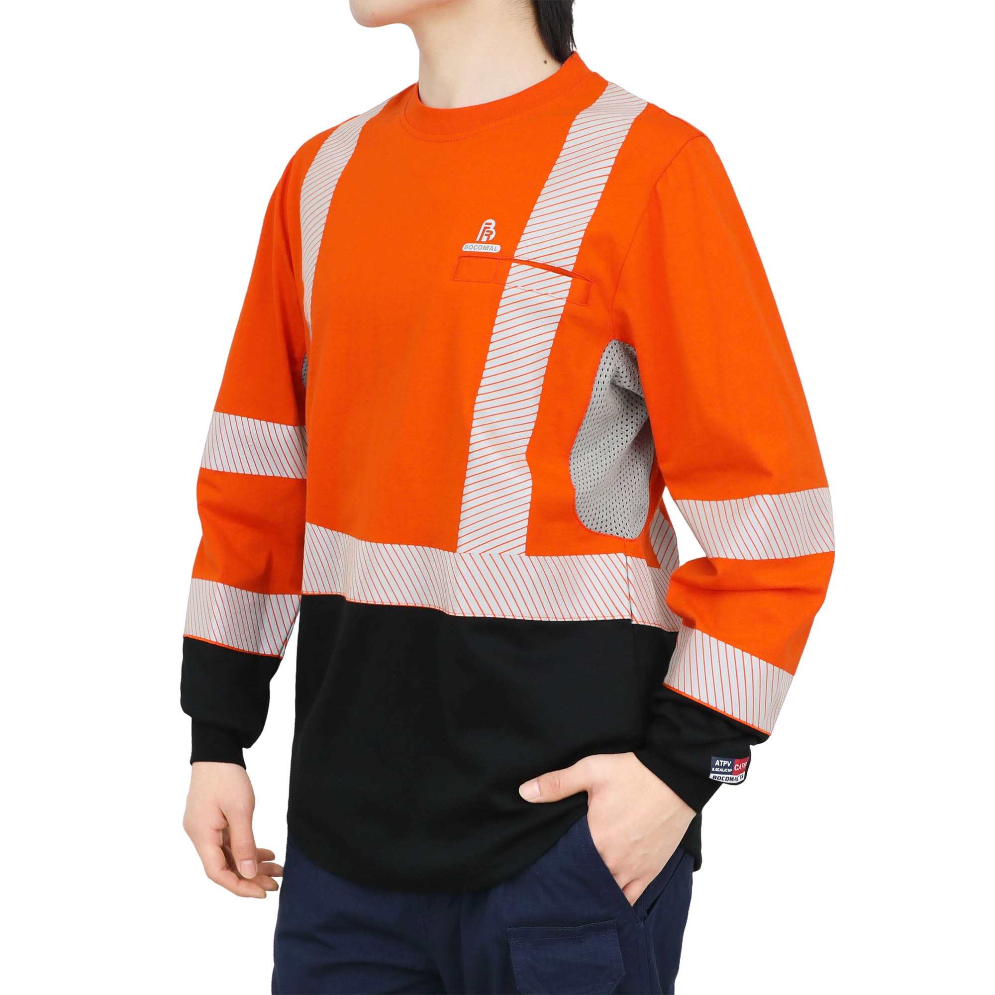 ベ*ル様 TIGHTBOOTH LS SLEEVE OPEN SHIRT M 美 5.5 oz Vented Hi-Vis FR Long Sleeve T-Shirt | Bocomal