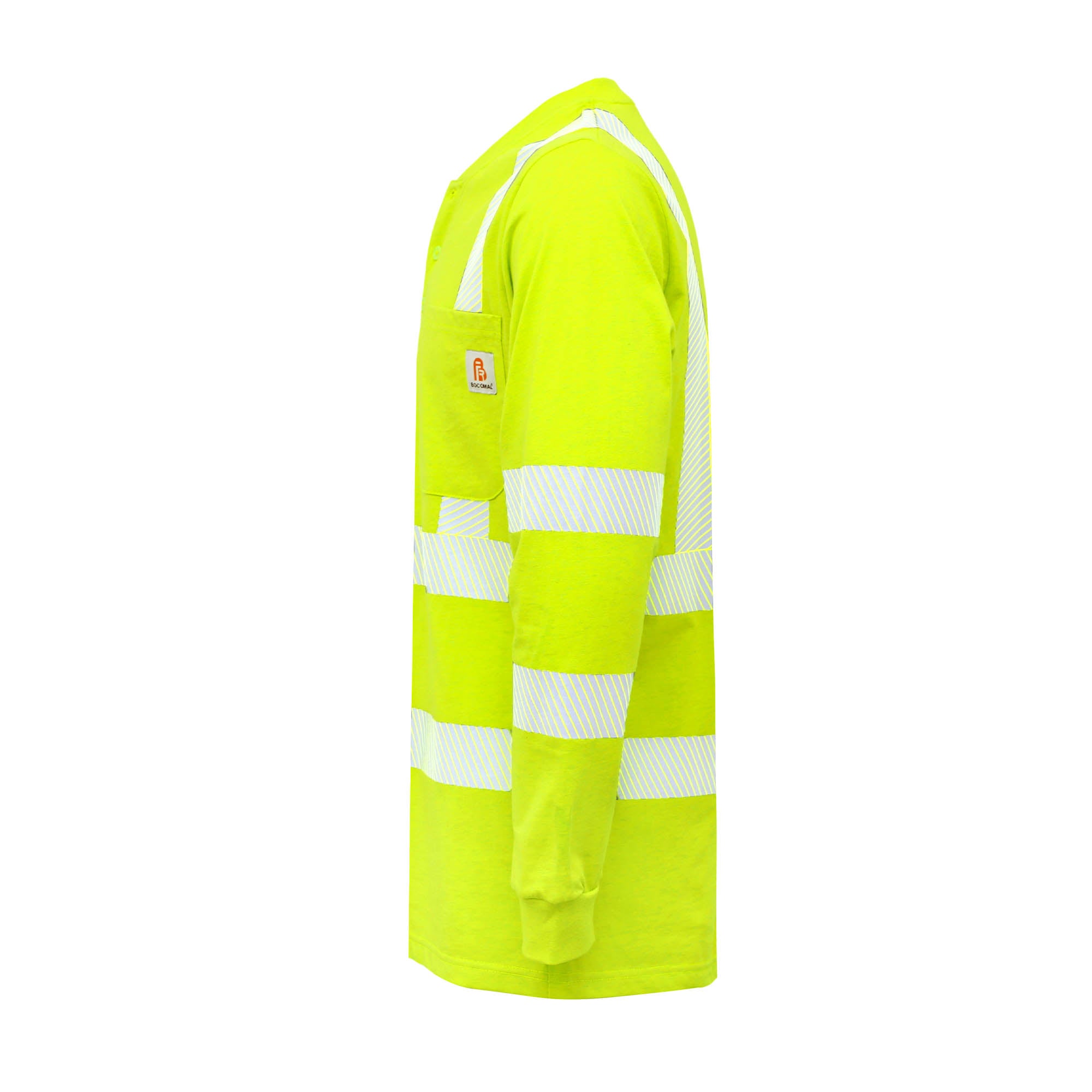 7OZ Hi Vis FR T-Shirts With 2Inch Tape(Normal Yellow)-0424