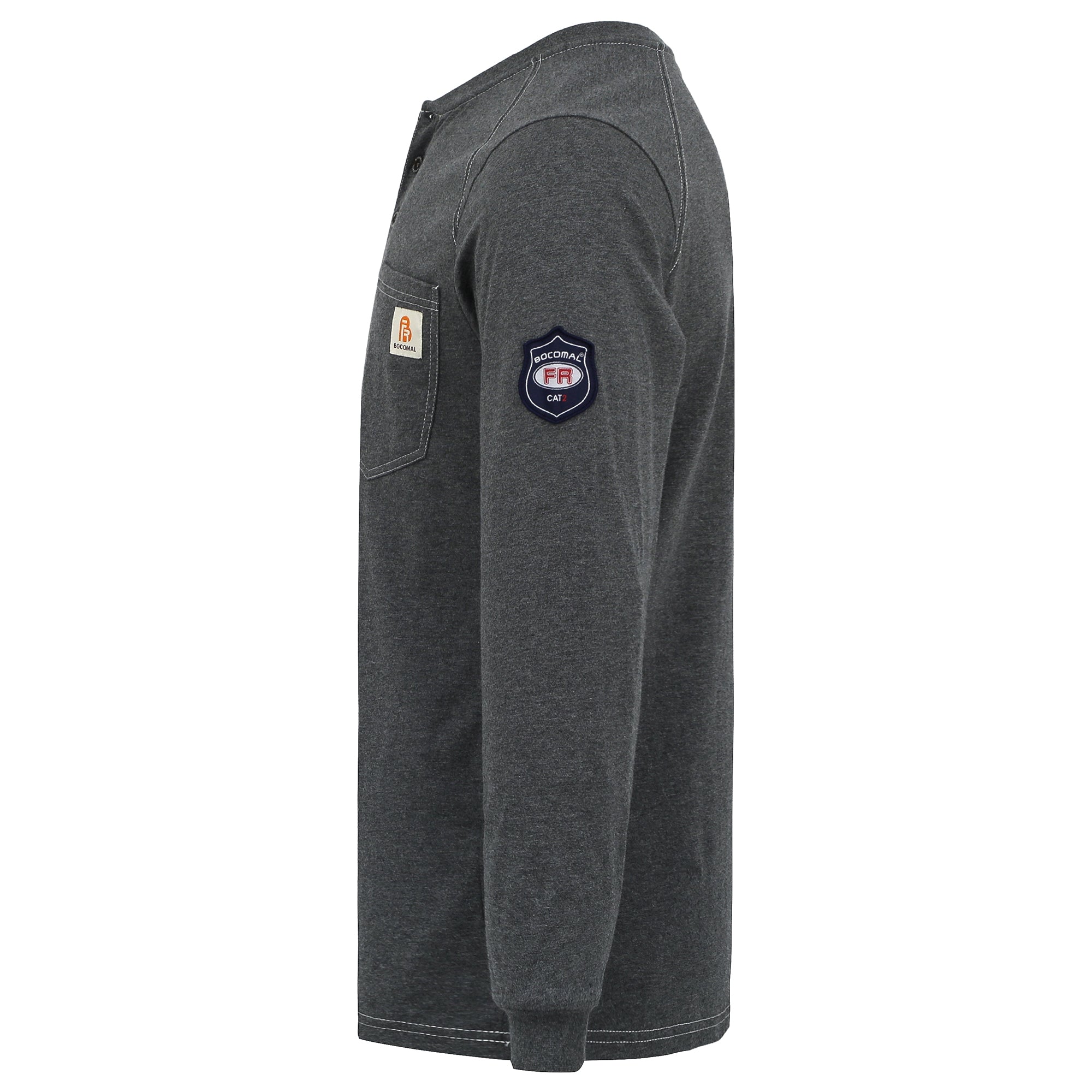 5.5OZ Cotton Henley FR Shirt -9108