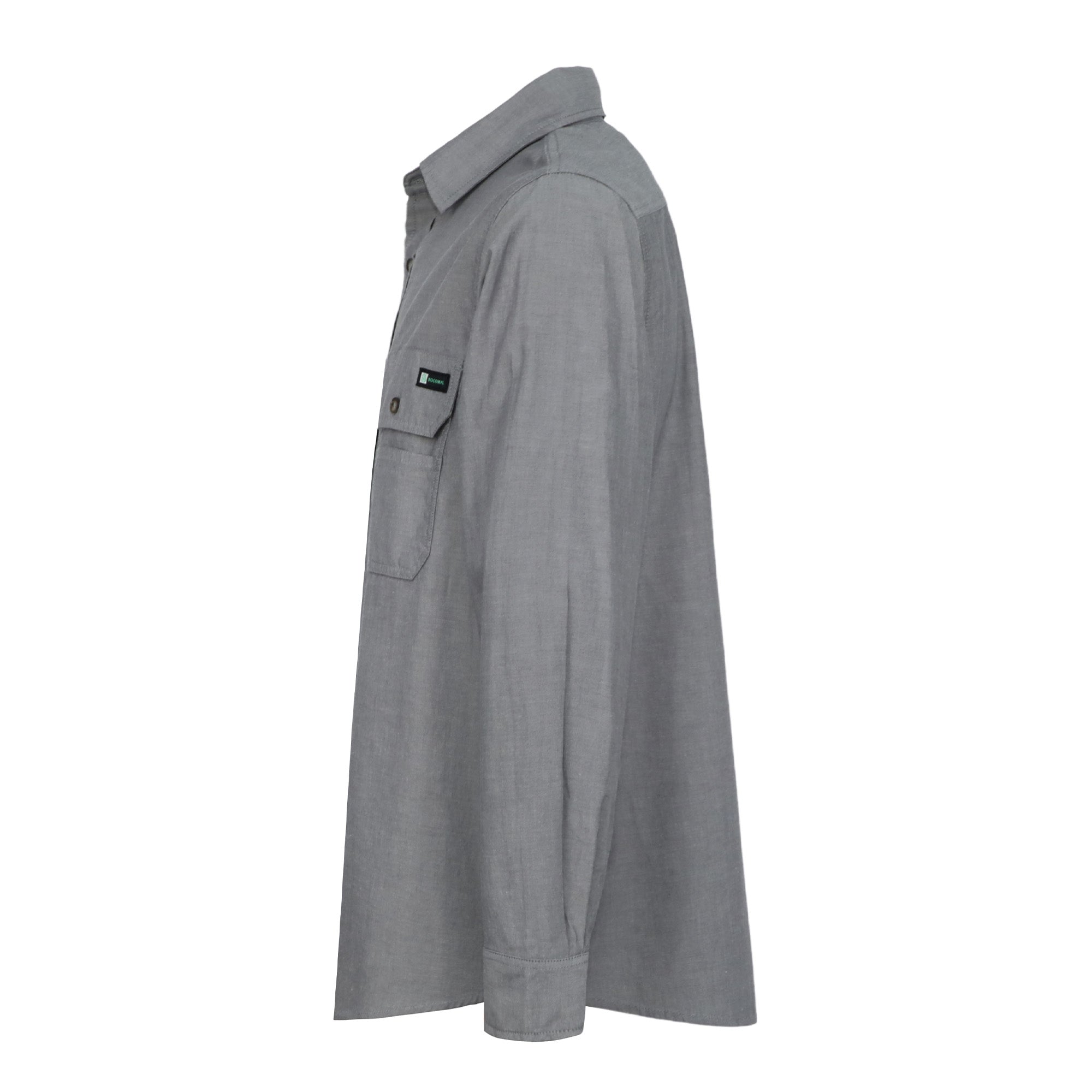 Men's Lightweight 100% Cotton Chambray Work Shirts (NON-FR)-SH041J
