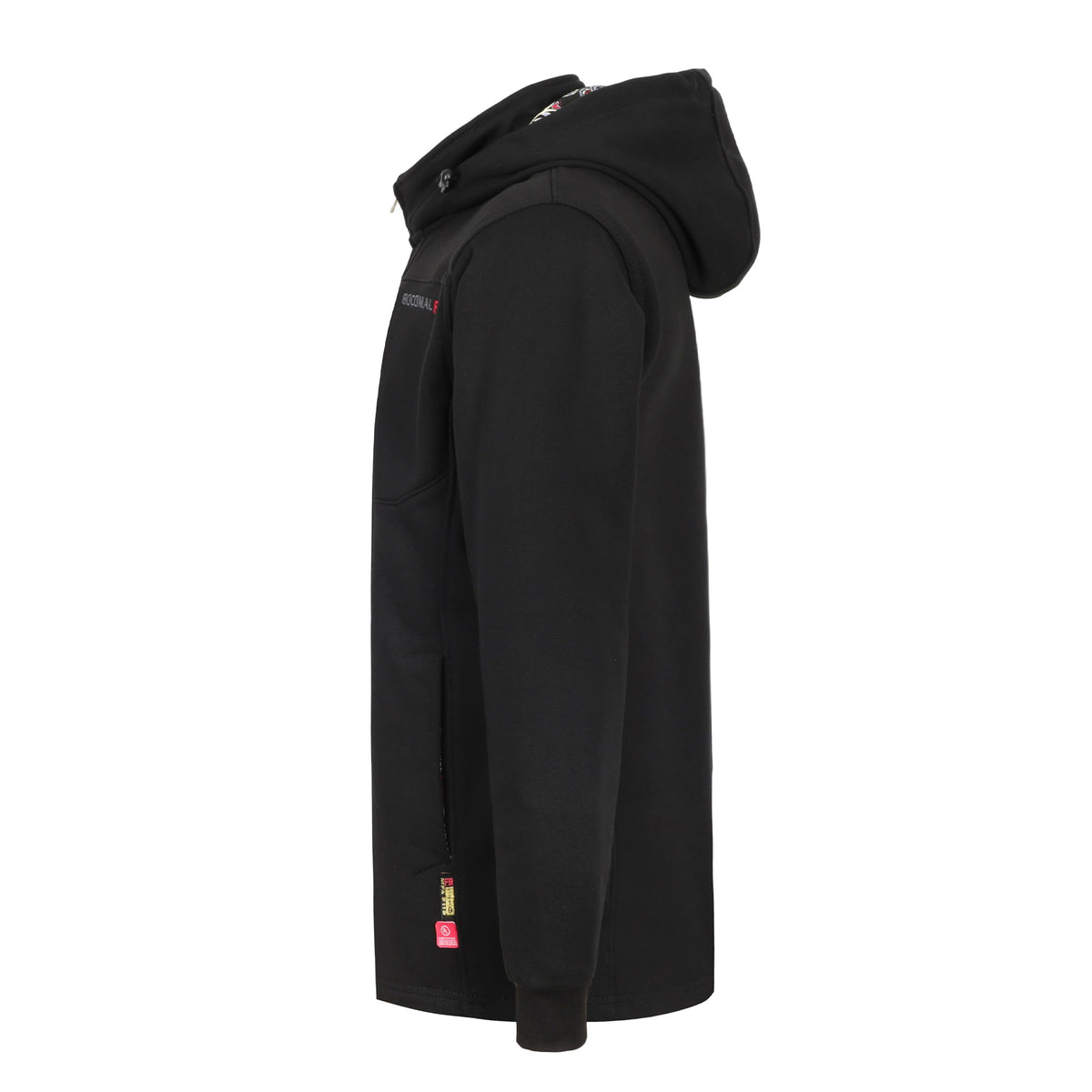 12 oz Fleece Zip Up Mock Neck Hooded FR Jackets - C631