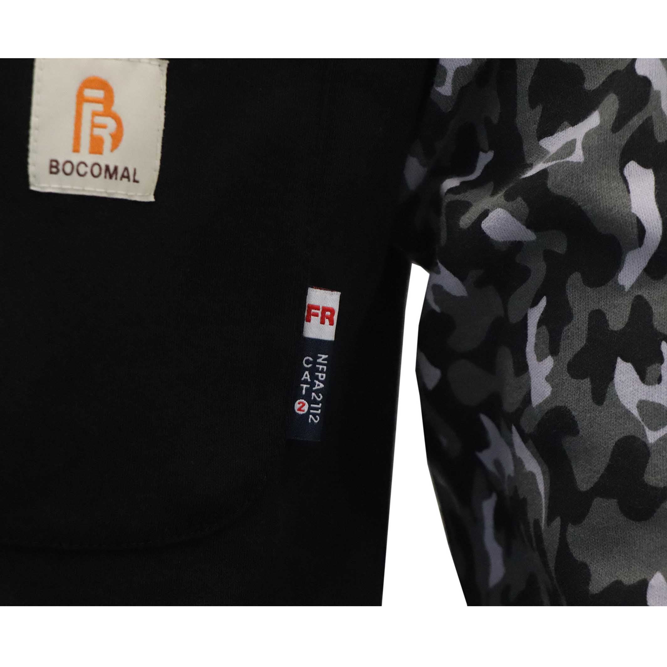 7OZ Button Pullover T-Shirt/Camouflage-5703