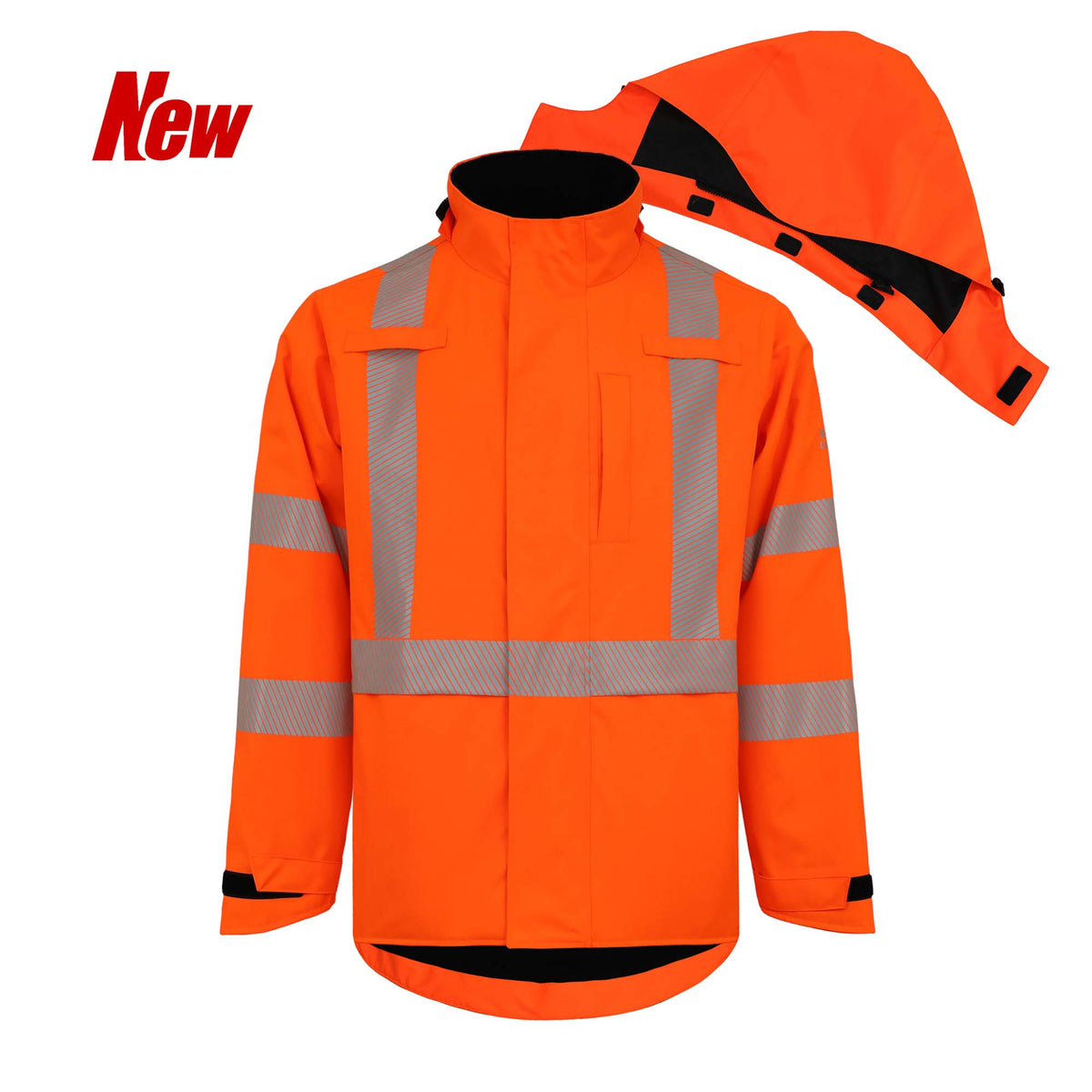FR Rain jackets Fleece lined Hi-Vis