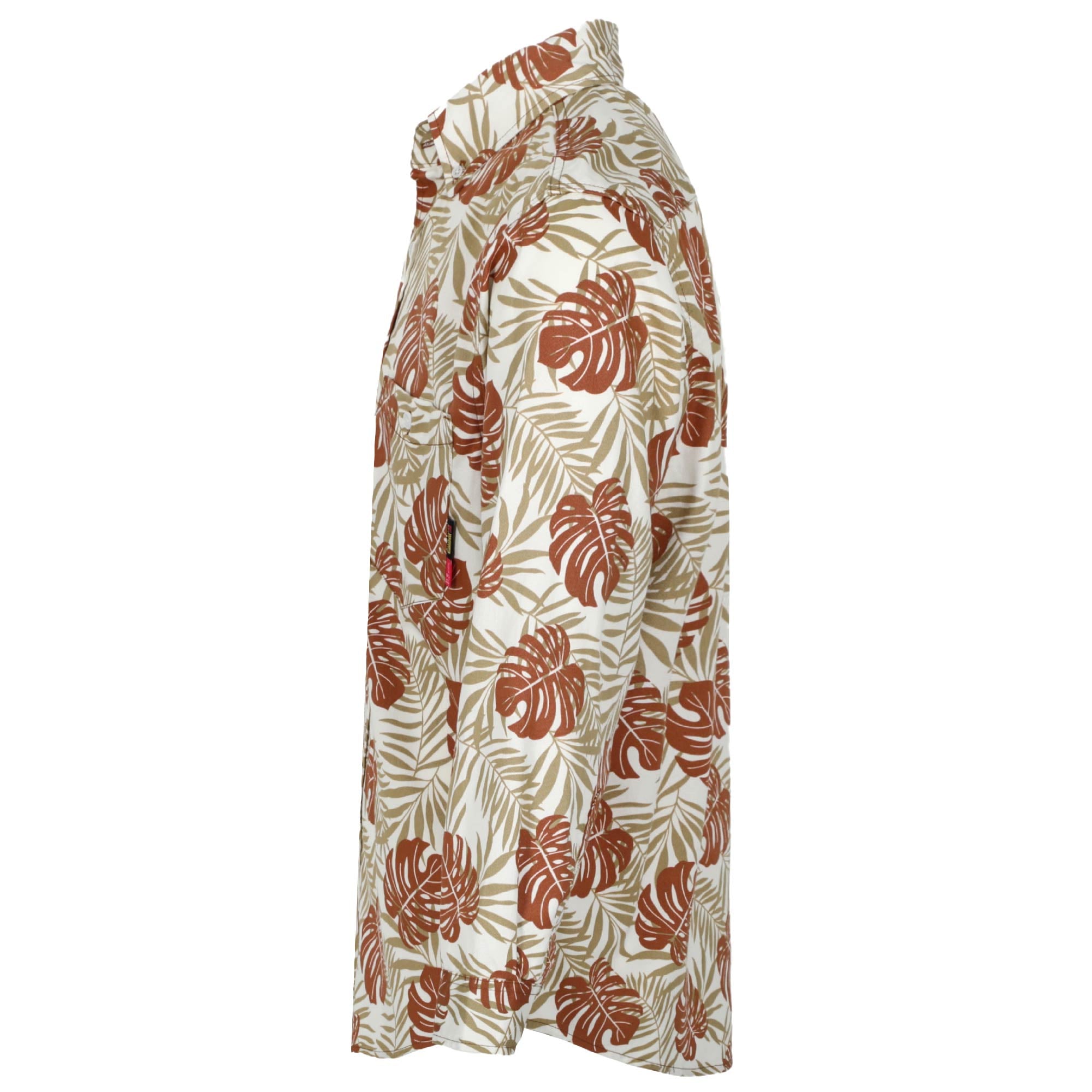6.5OZ Printed Hawaii Lightweight Button Down FR Shirts-0816A