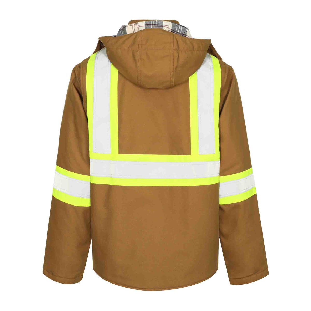 10 oz High Visibility Heavy Duty Reflective Coat FR Jacket