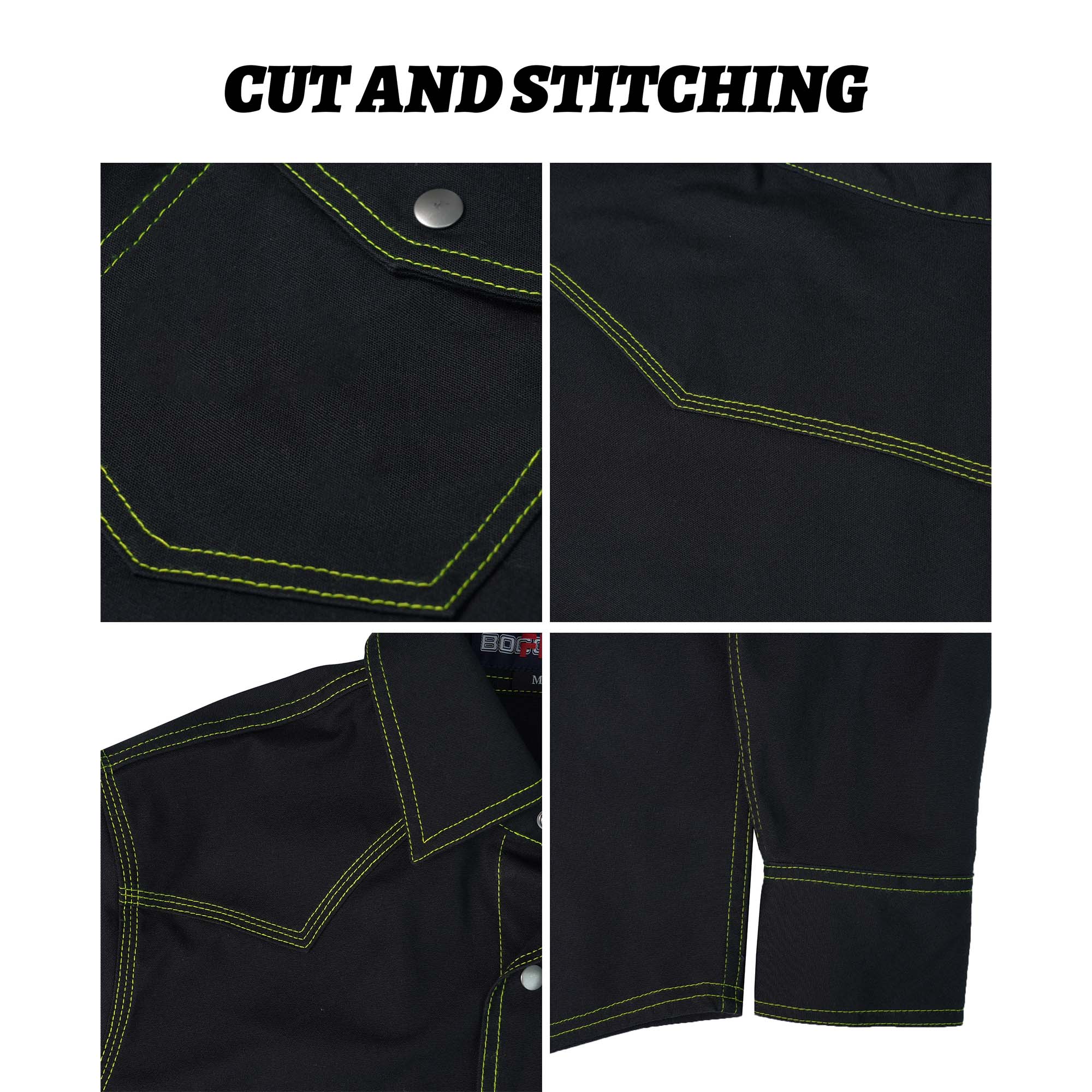 8.5OZ Heavyweight Stretch Canvas FR Welding Shirts-0932