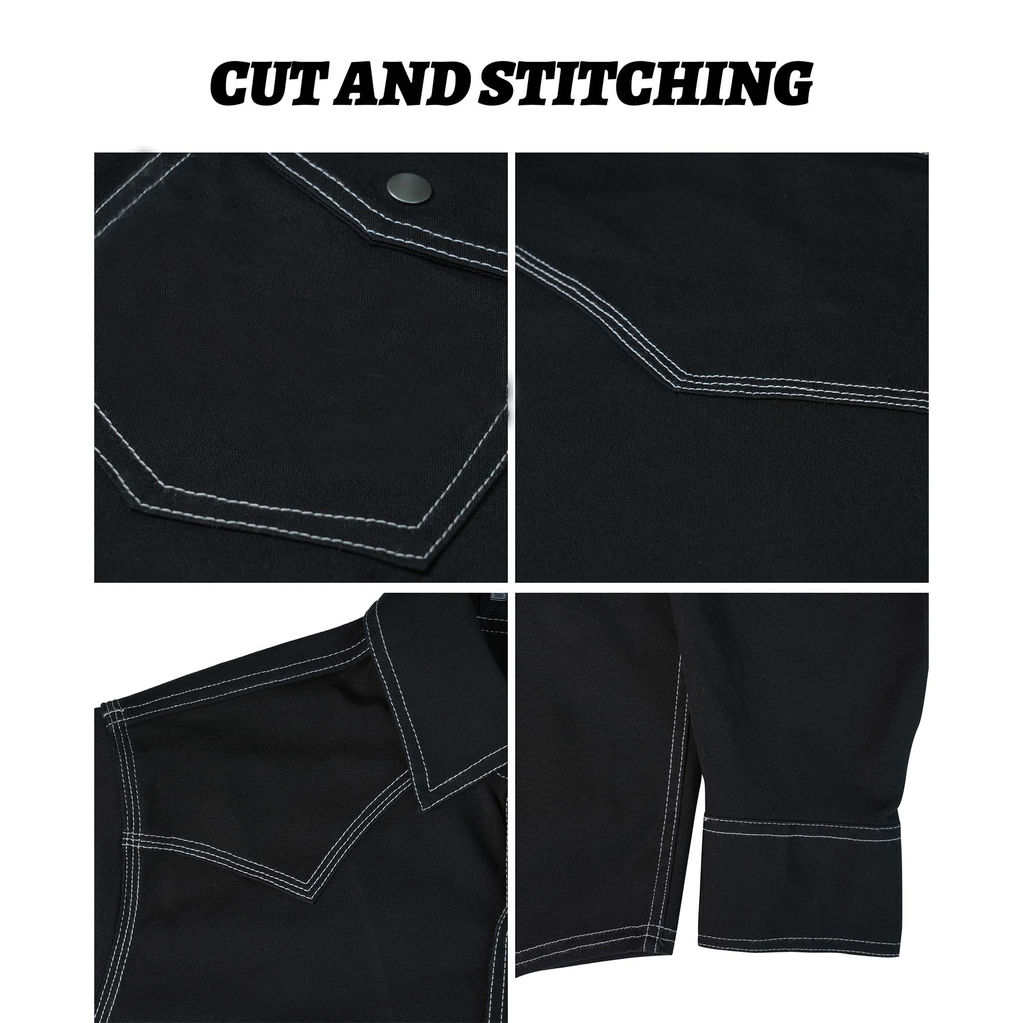 8.5OZ Heavyweight Stretch Canvas FR Welding Shirts-0932