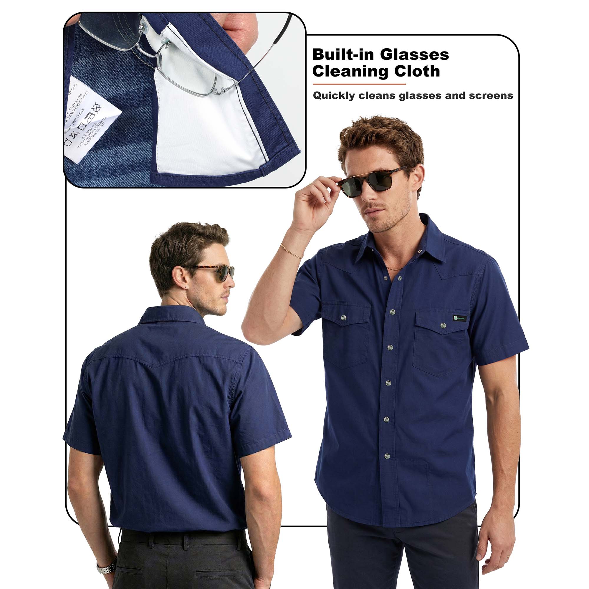 5OZ Lightweight 100% C Chambray Shirt (NON-FR)-SH041L