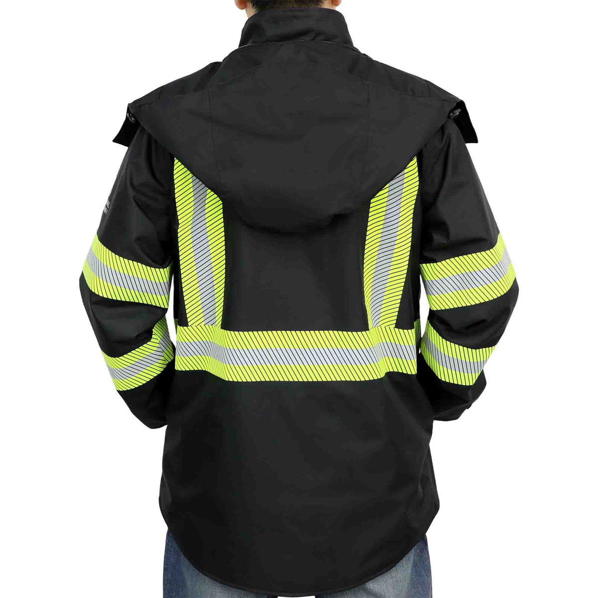 CAT3 FR Winter Rain Jacket, Hi‑Vis Type R Class3 Fleece‑Lined Waterproof Coat