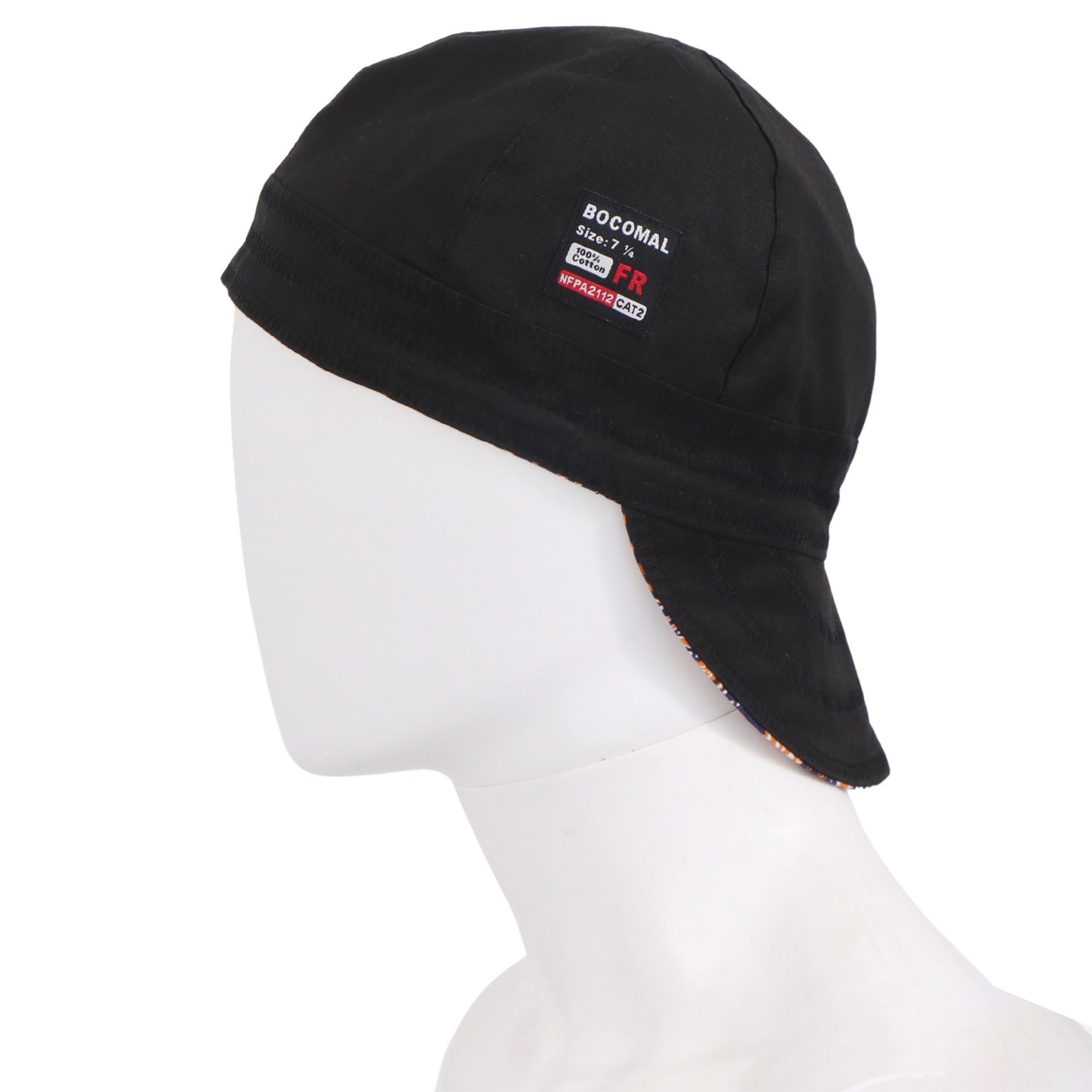 6.5OZ Mid-weight Cotton Twill Flame Resistant Paisley Printed Welding Cap - 4816S