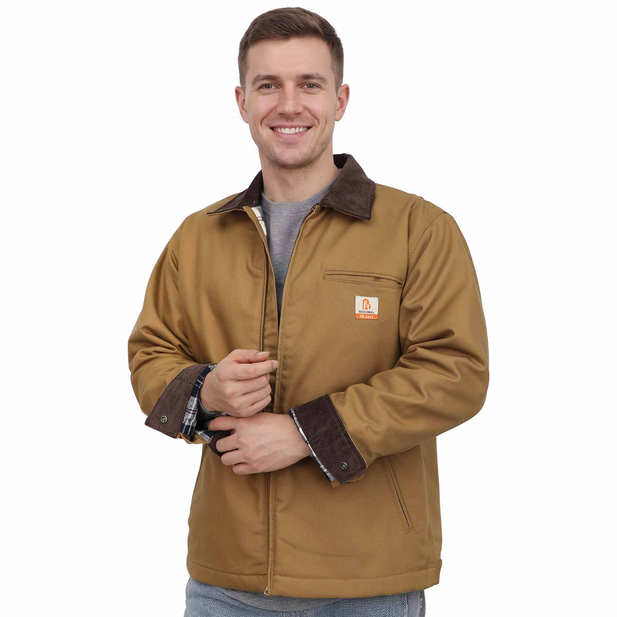 BOCOMAL FR Jackets-Brown