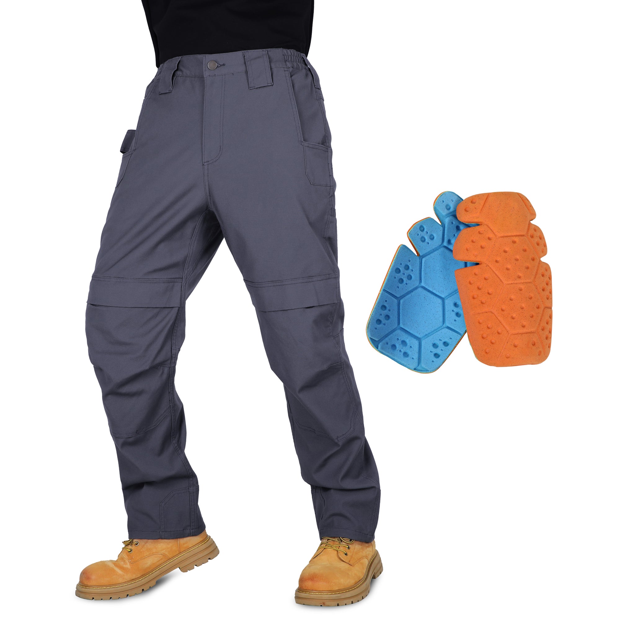 8.5OZ Midweight Relaxed Fit Stretch Canvas Cargo Pants-8632
