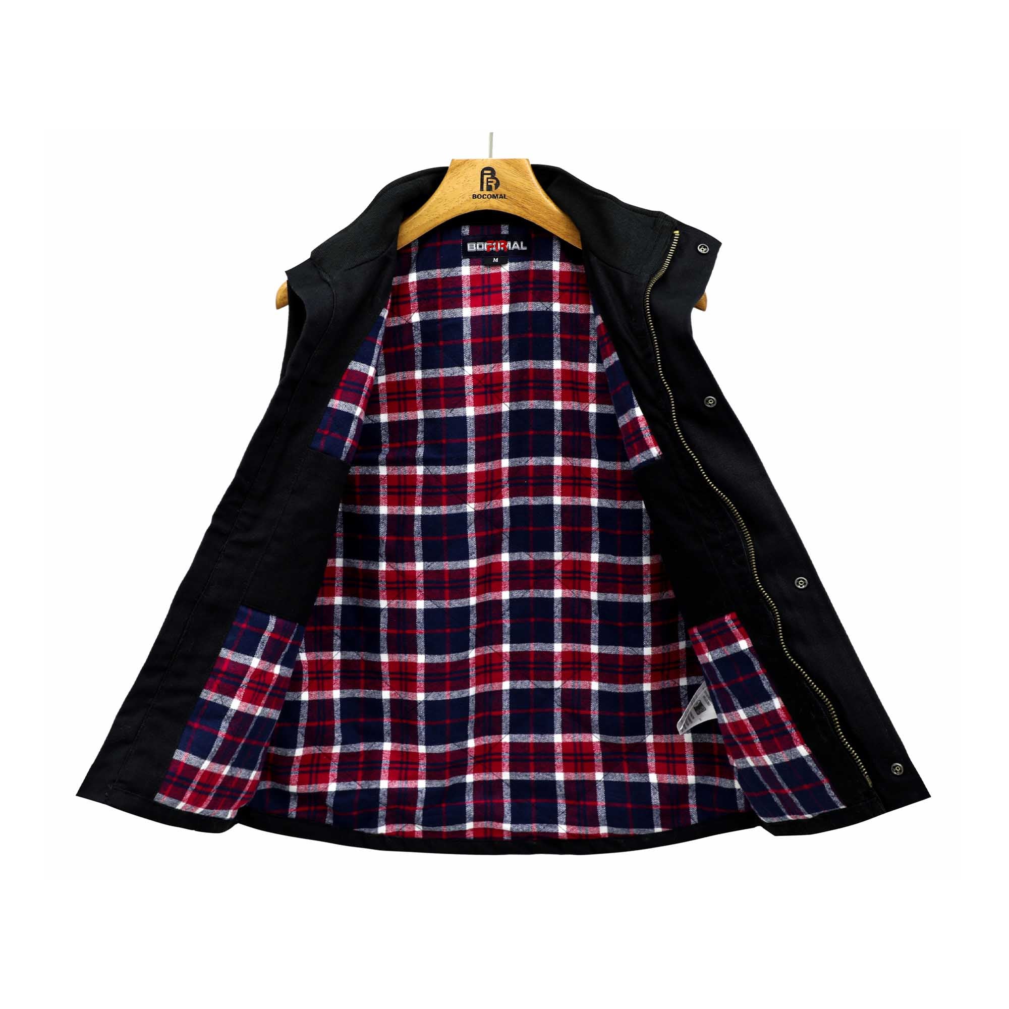 Lined Vest Water/Rain Repellent and Oil Resistant(Soft Flannel Lining)-3104