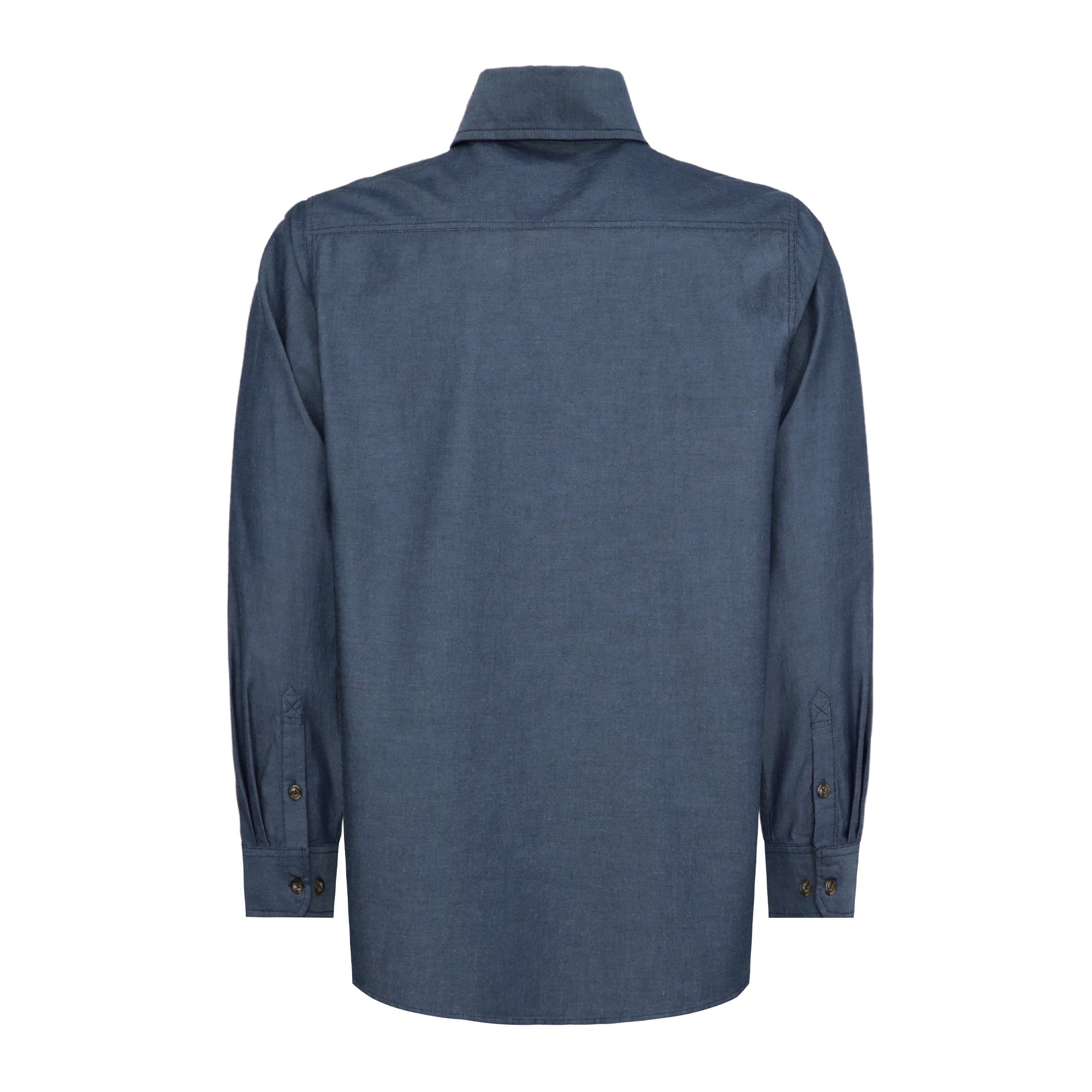Men's Lightweight 100% Cotton Chambray Work Shirts (NON-FR)-SH041J