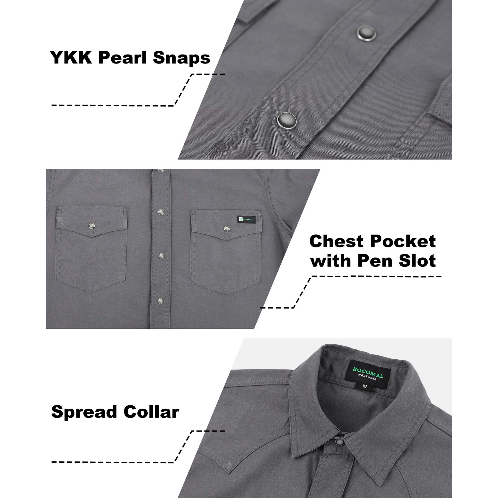 5OZ Lightweight 100% C Chambray Shirt (NON-FR)-SH041L