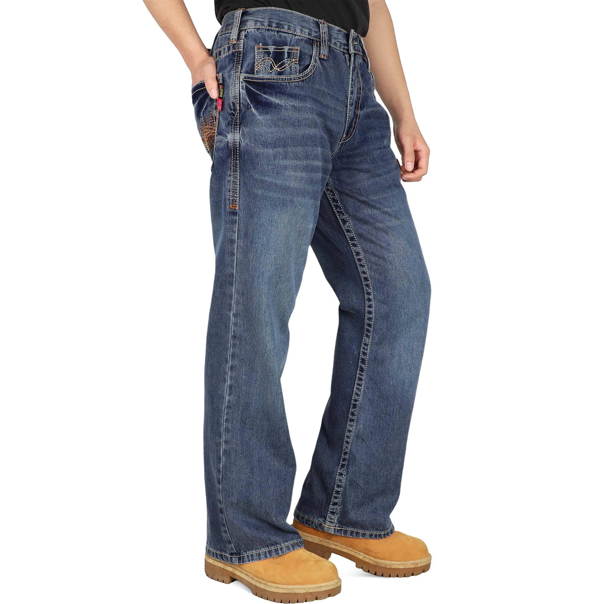 10OZ Midweight EX-Soft Relaxed Boot Vintage Washed FR Jeans-8306