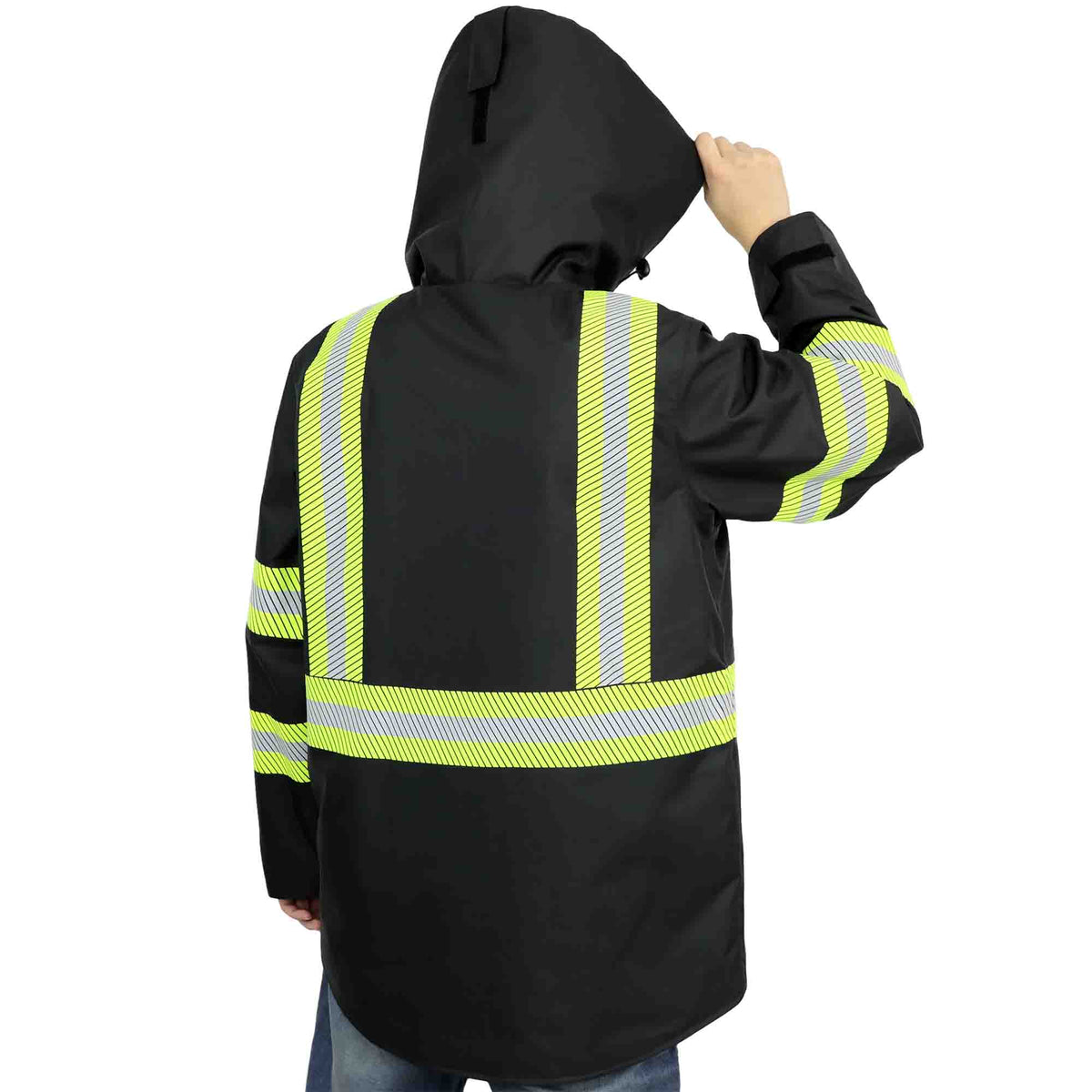 FR Insulated Rain Jacket | CAT3 HRC3 Hi‑Vis Type R Class3 Waterproof Coat