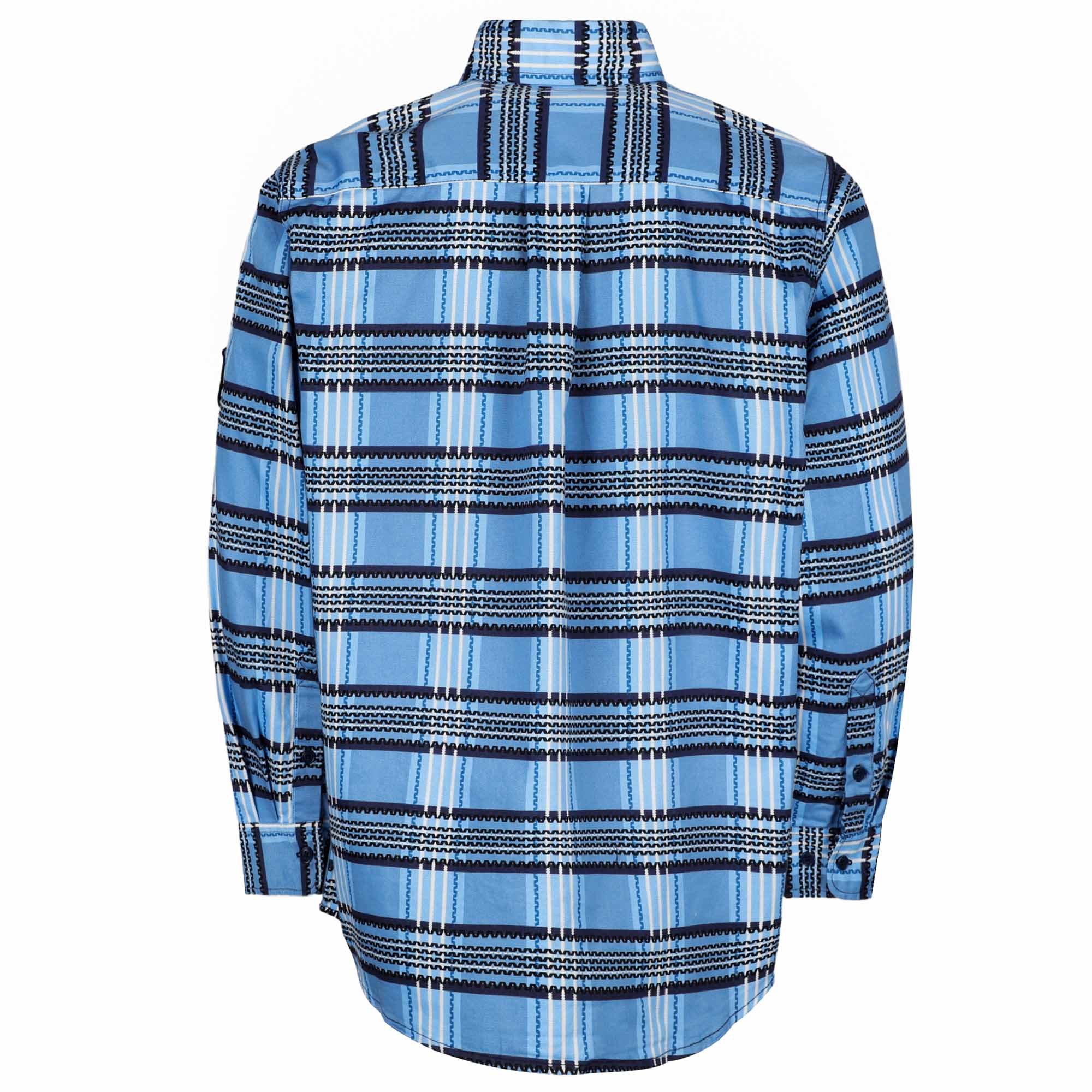 6.5OZ Cotton Button Up Printed Plaid FR Welding Shirts (Final Sale)