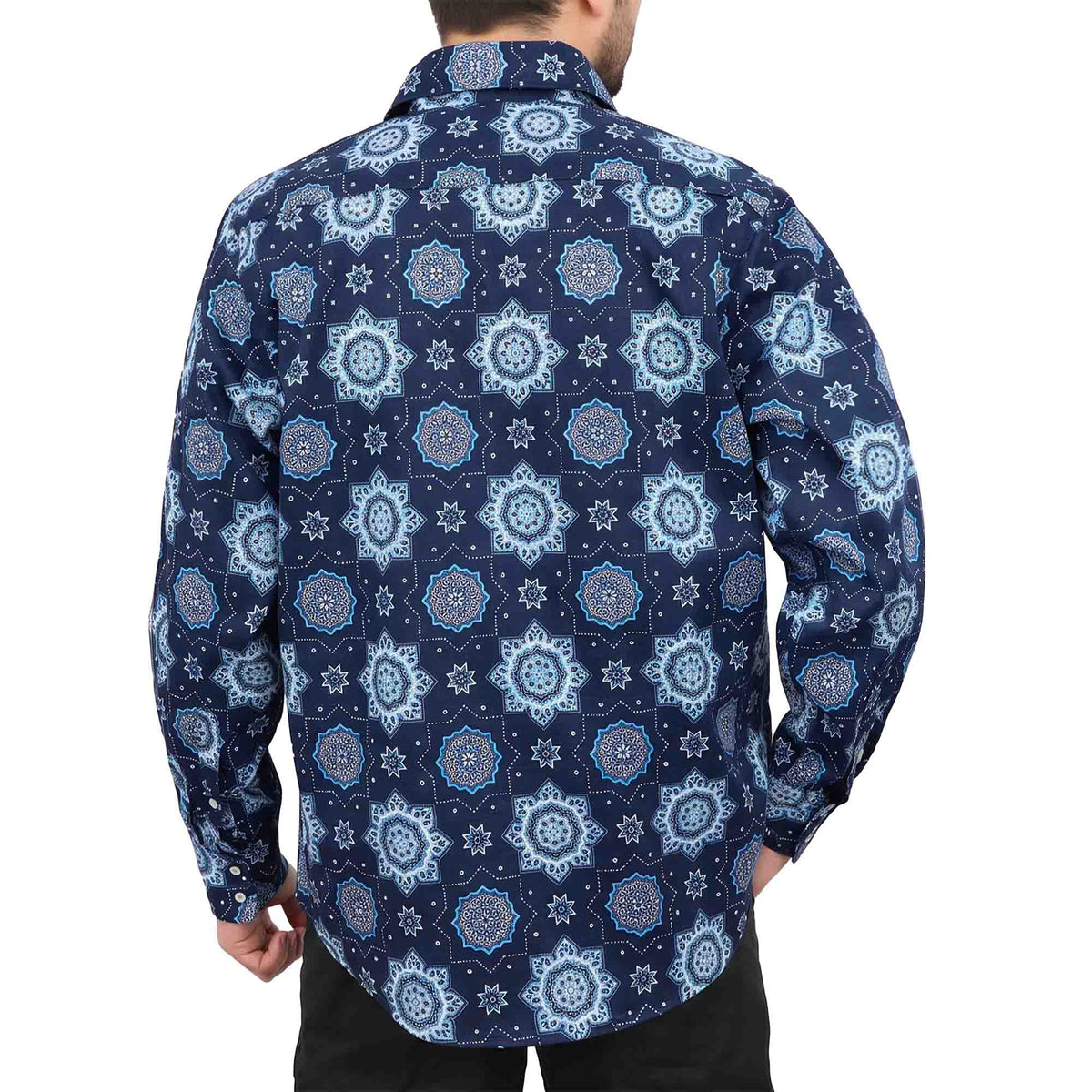 Bocomal pearl snap FR work shirt product feature image