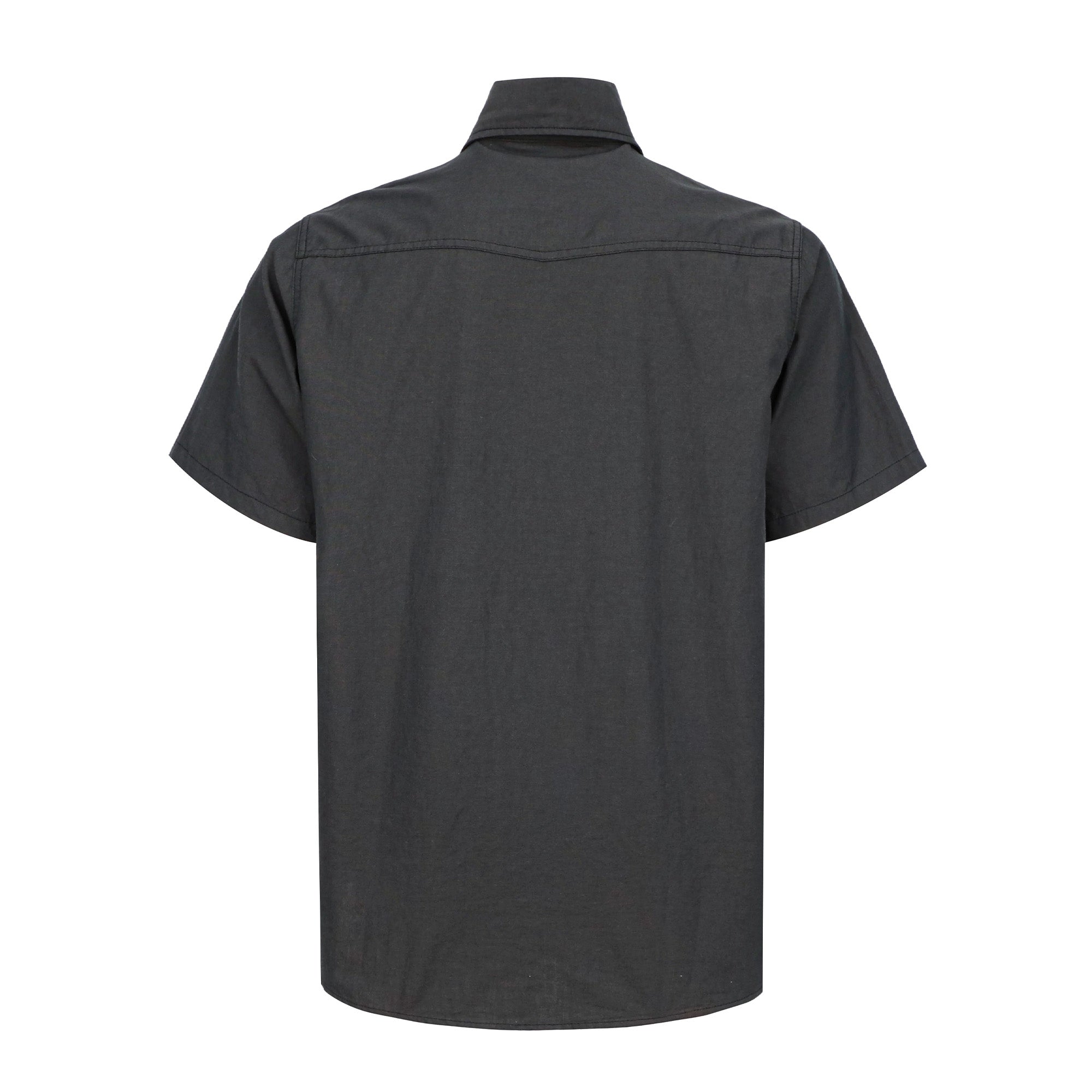 5OZ Men's Short Sleeve Button Down Work Shirts （NON-FR）- SH041K