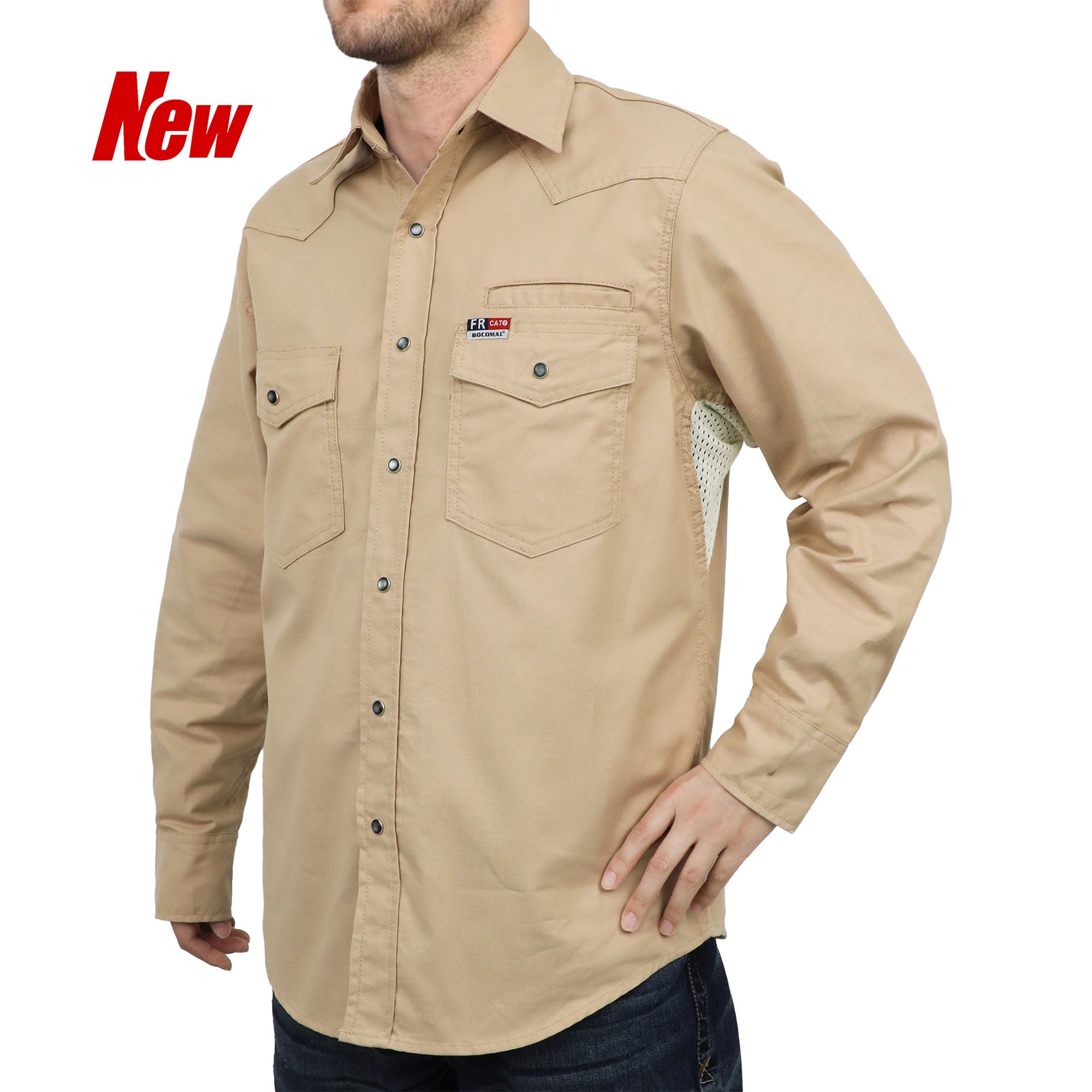 fire retardant dress shirts Orange Lapco FR Uniform Shirt in Medium