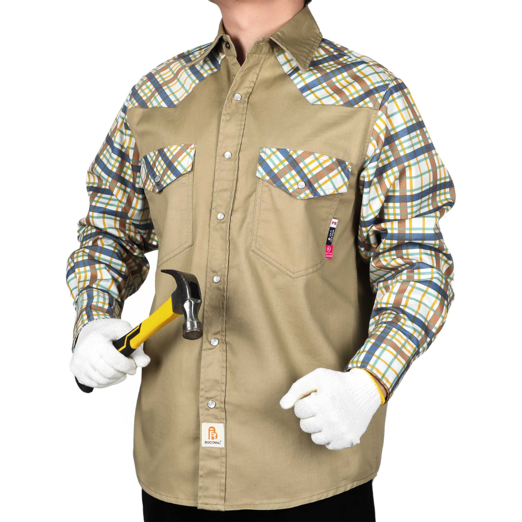 6.5OZ Hawaii/Solid FR Welding Work Shirt