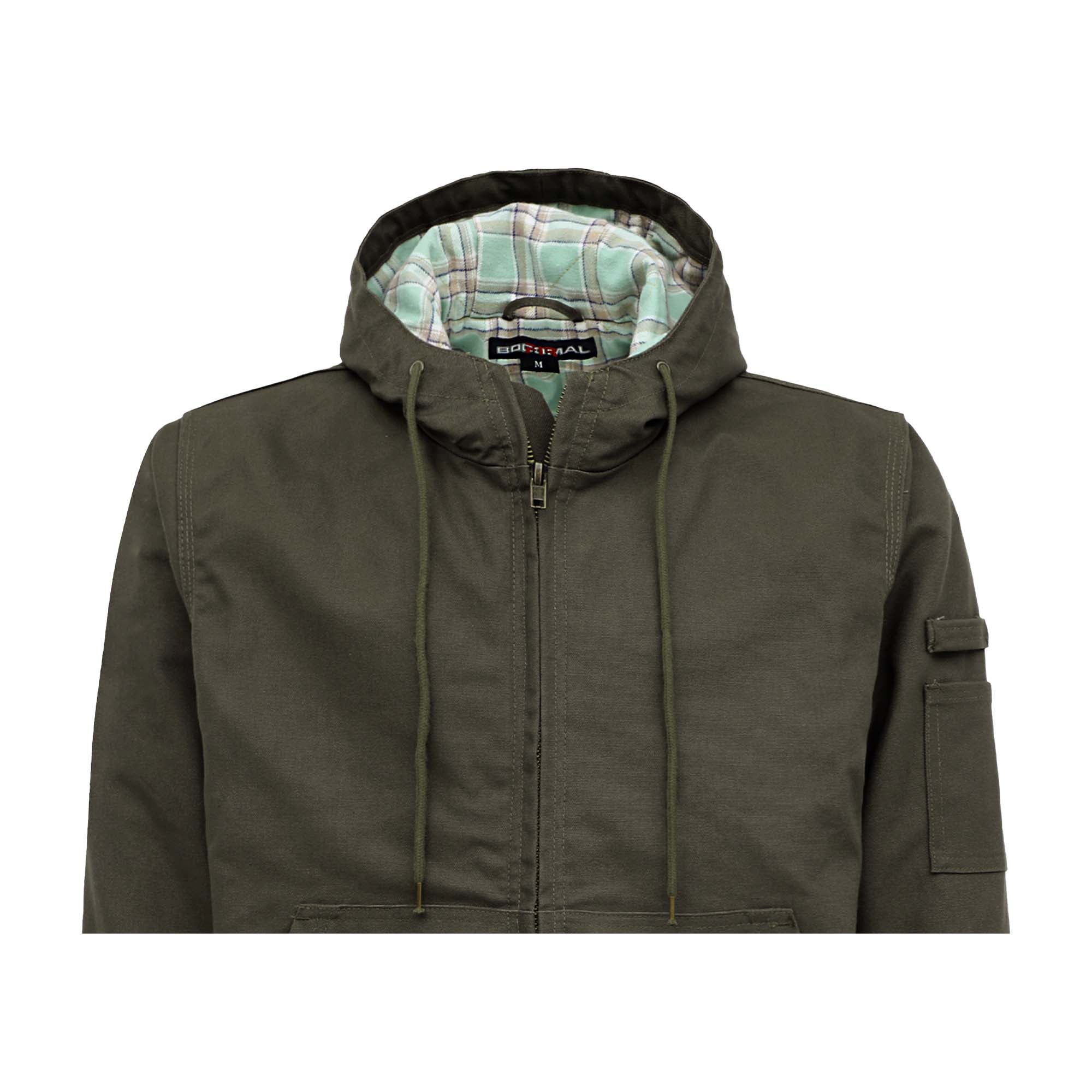 Lined Jacket Water/Rain Repellent and Oil Resistant Soft Flannel Lining -3004