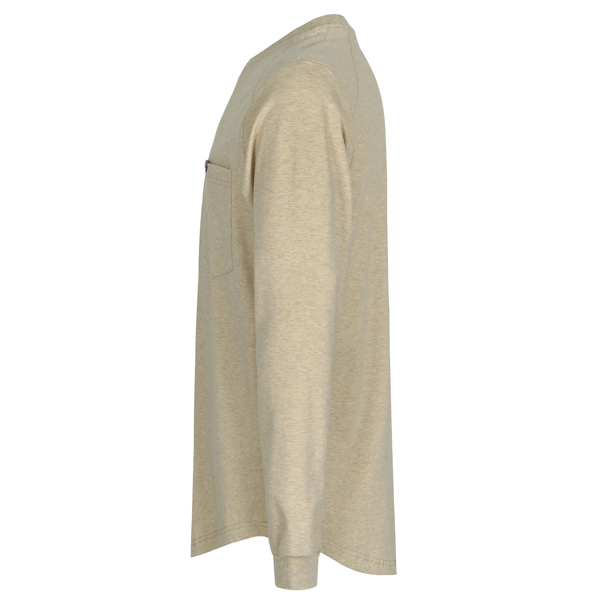6OZ Crewneck Cotton Tencel Heather Blended FR Work T-Shirt - A335