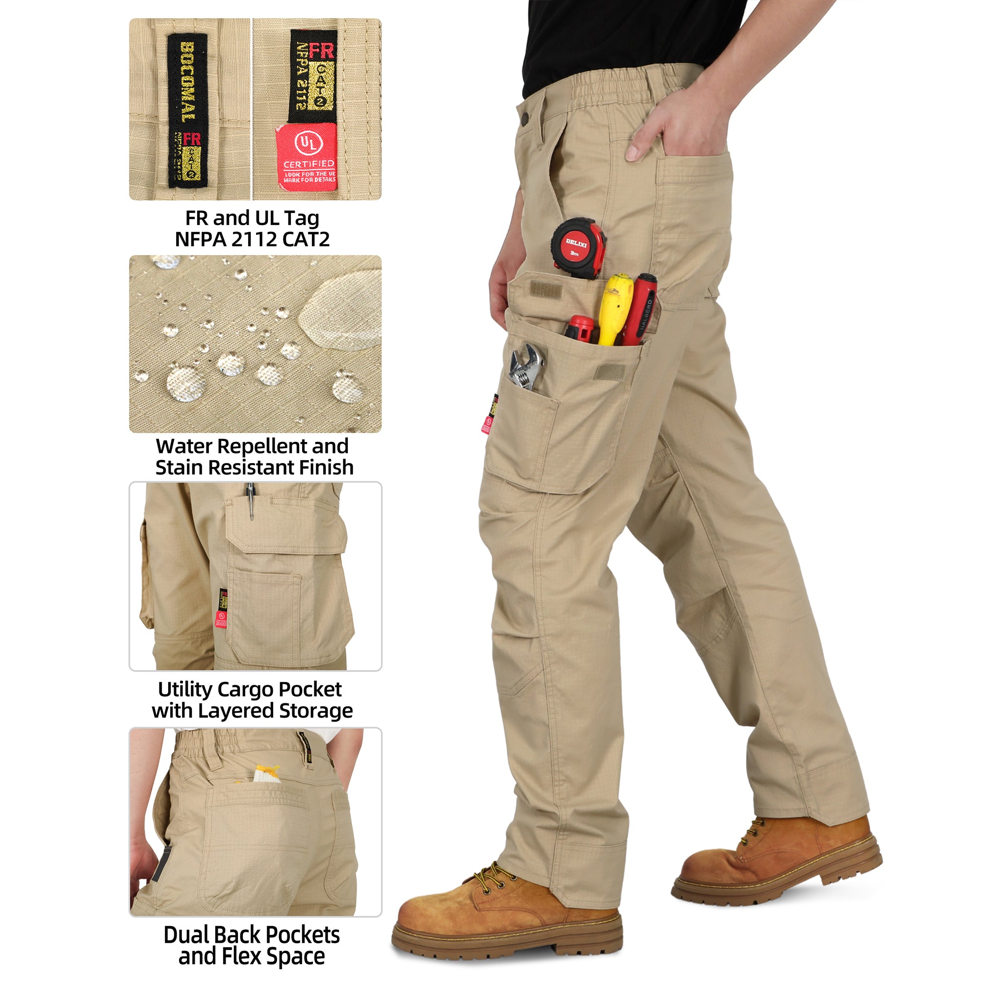 simplycomplicated wool cargo pants サイズ1 6 oz Stretch FR Carpenter Cargo Work Pants | Bocomal