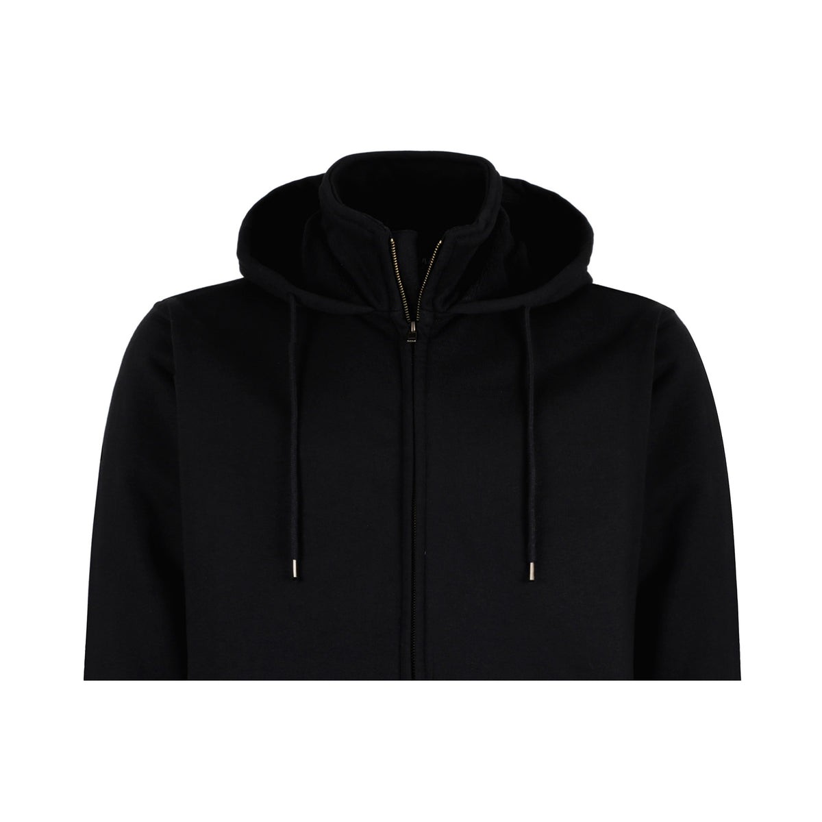Bocomal black zip-front FR hoodie product view