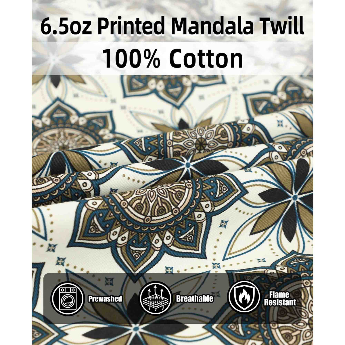 Bocomal pearl snap FR work shirt product feature image