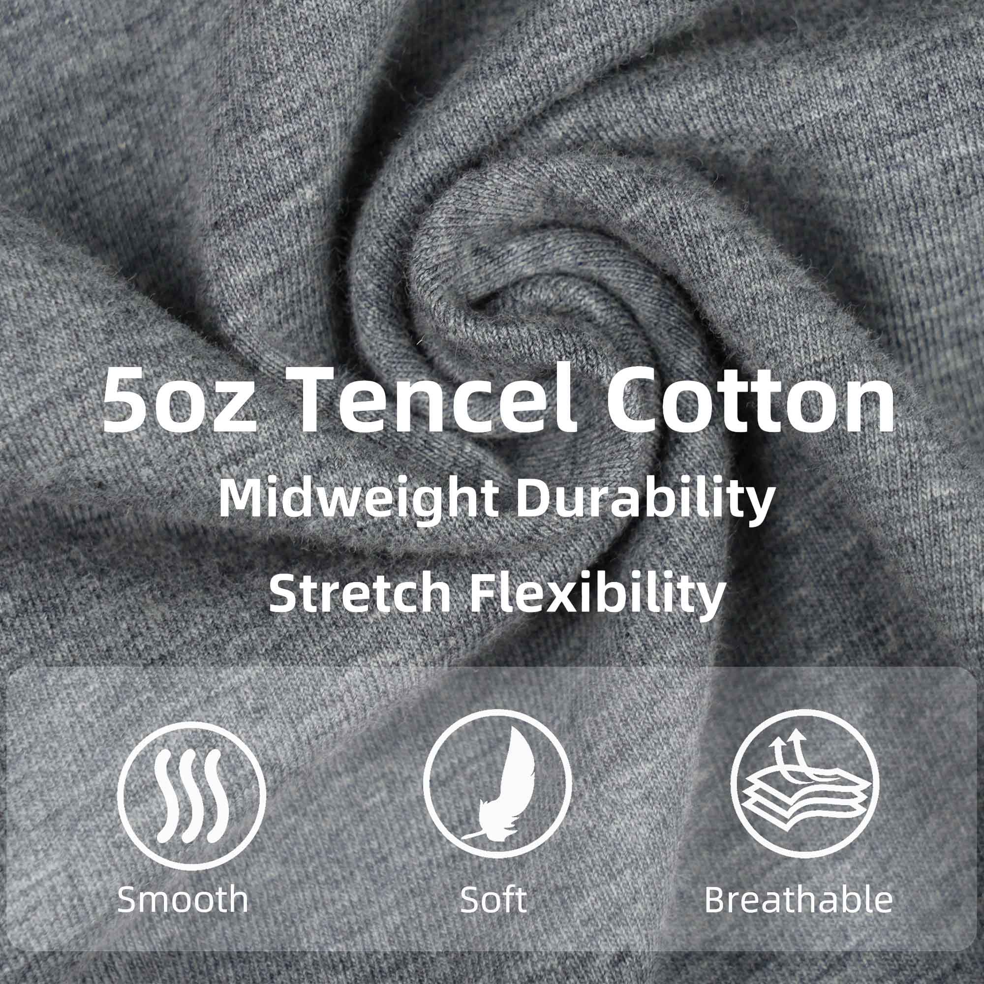 5OZ Soft Cotton Tencel Blended Tee Relax Fit T-Shirt (NON-FR)-TS011A