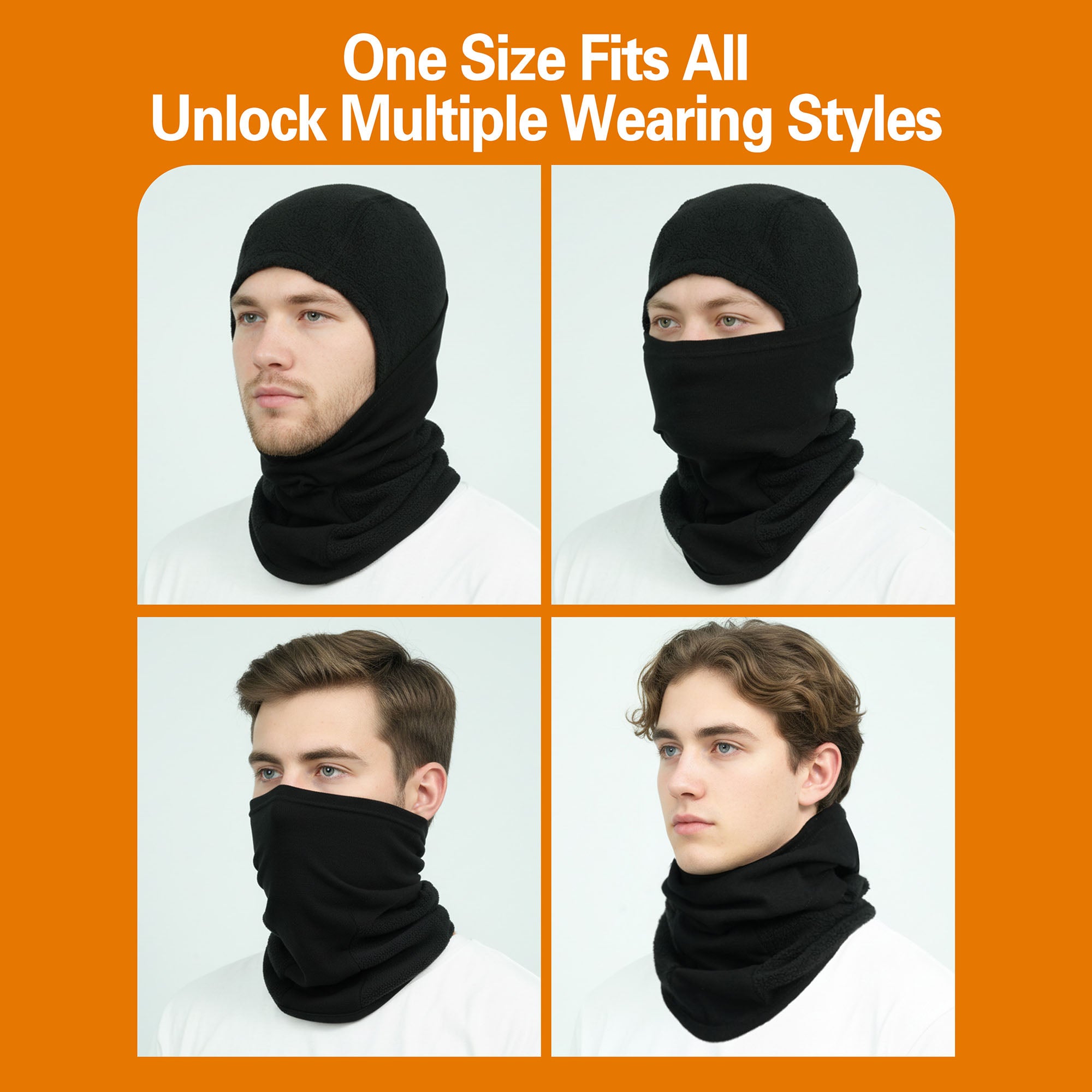 11OZ Fleece Modacrylic Blend FR Face Mask Balaclava For Winter-7027