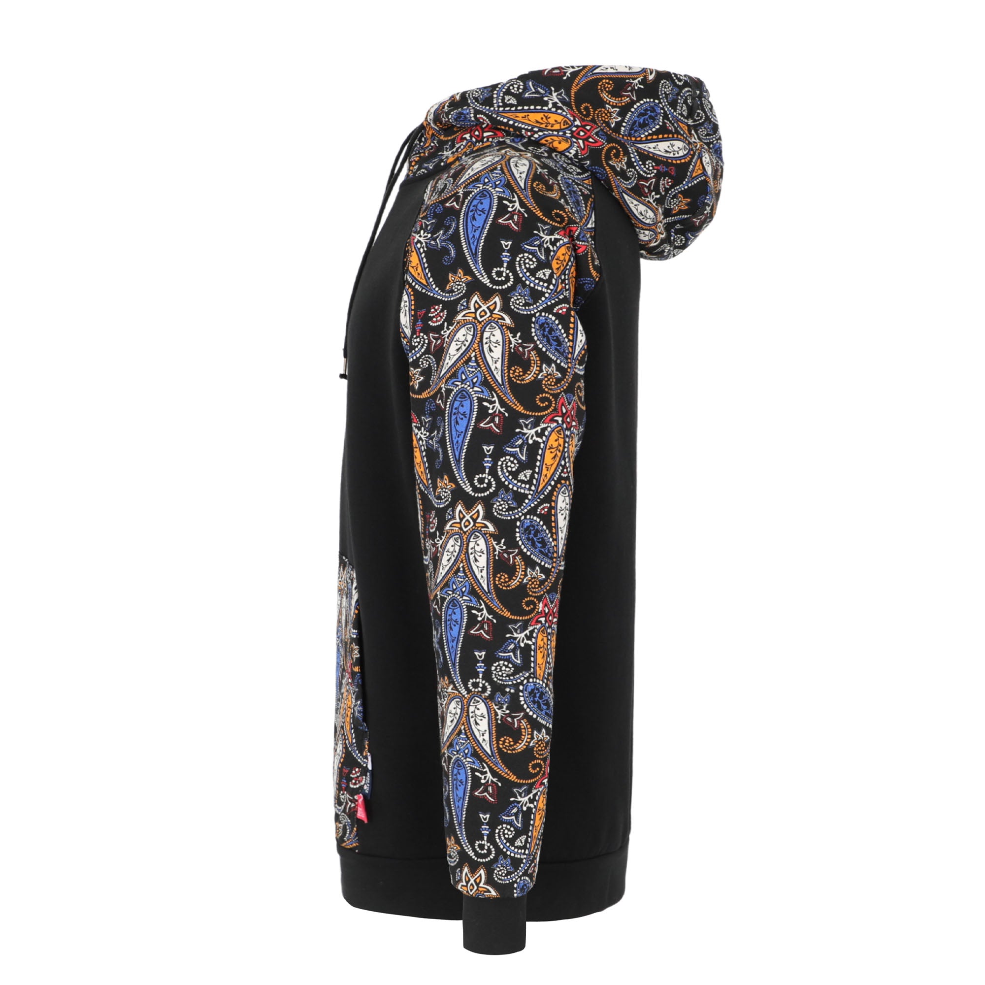 10.5OZ Paisley Printed Two Tone Cotton Fleece FR Pullover Hoodies-1109P