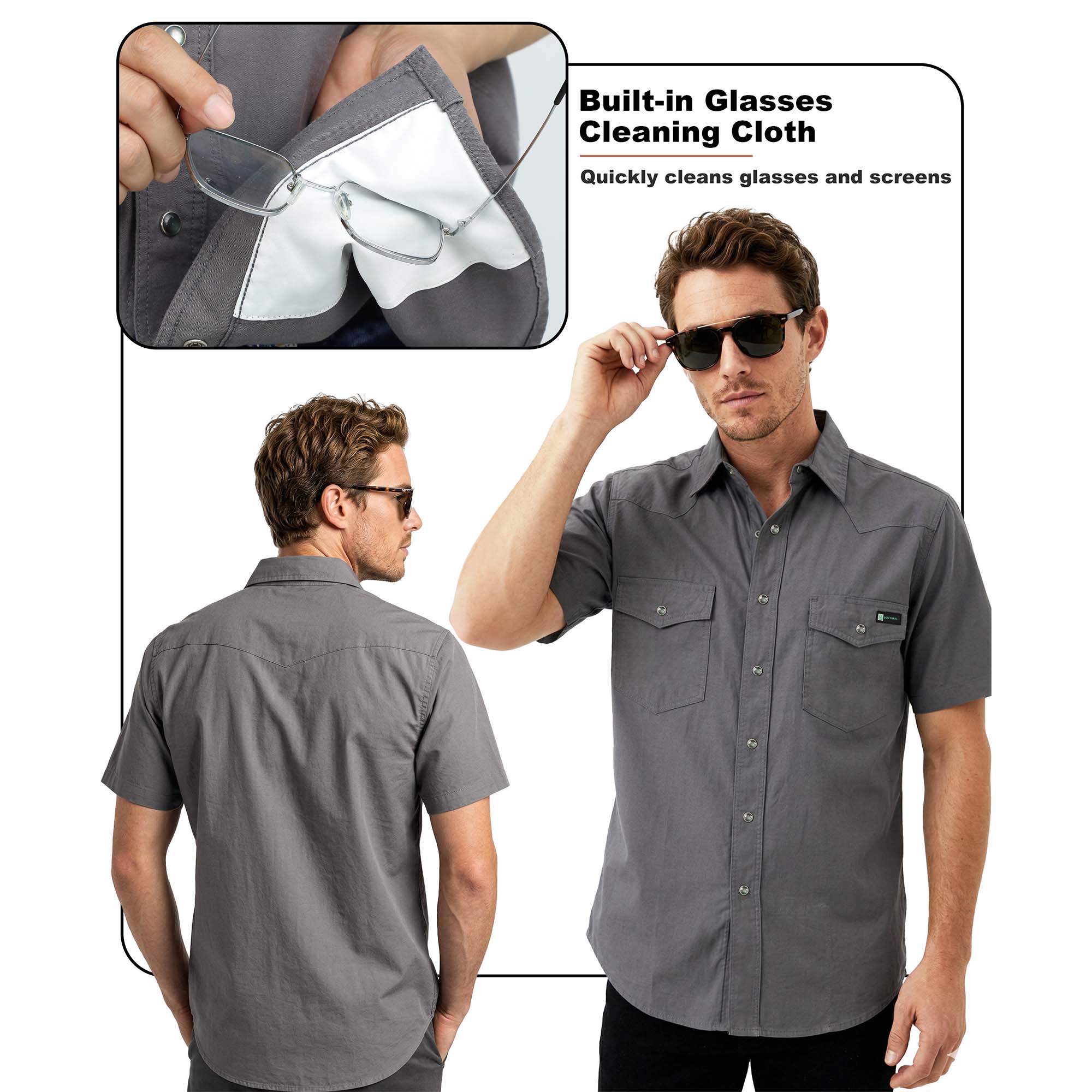 5OZ Lightweight 100% C Chambray Shirt (NON-FR)-SH041L