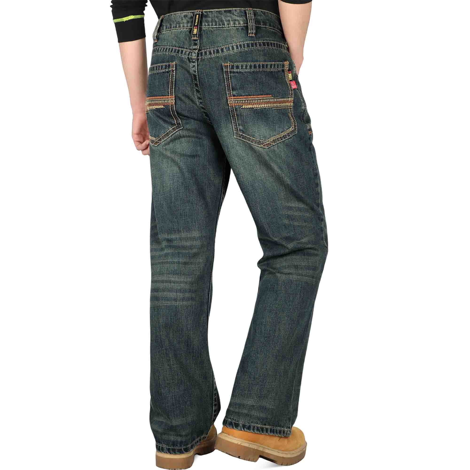 12 OZ Relaxed Fit Boot Cut Midweight Denim FR Jeans - 8305-1