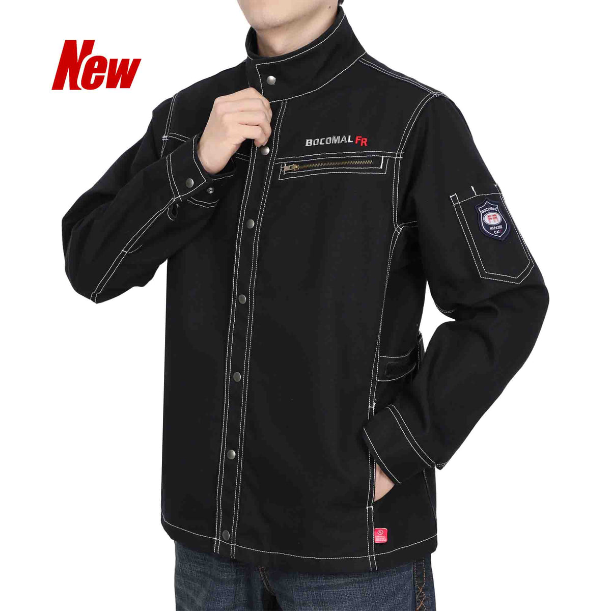 10.5 oz Heavyweight Canvas Adjustable Waist FR Welding Jacket