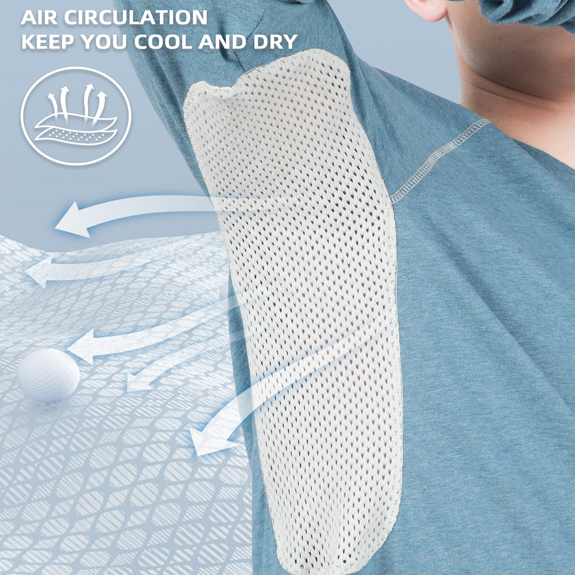 4.5OZ Vented Mesh Loose Fit EX Lightweight FR T-Shirts-9717