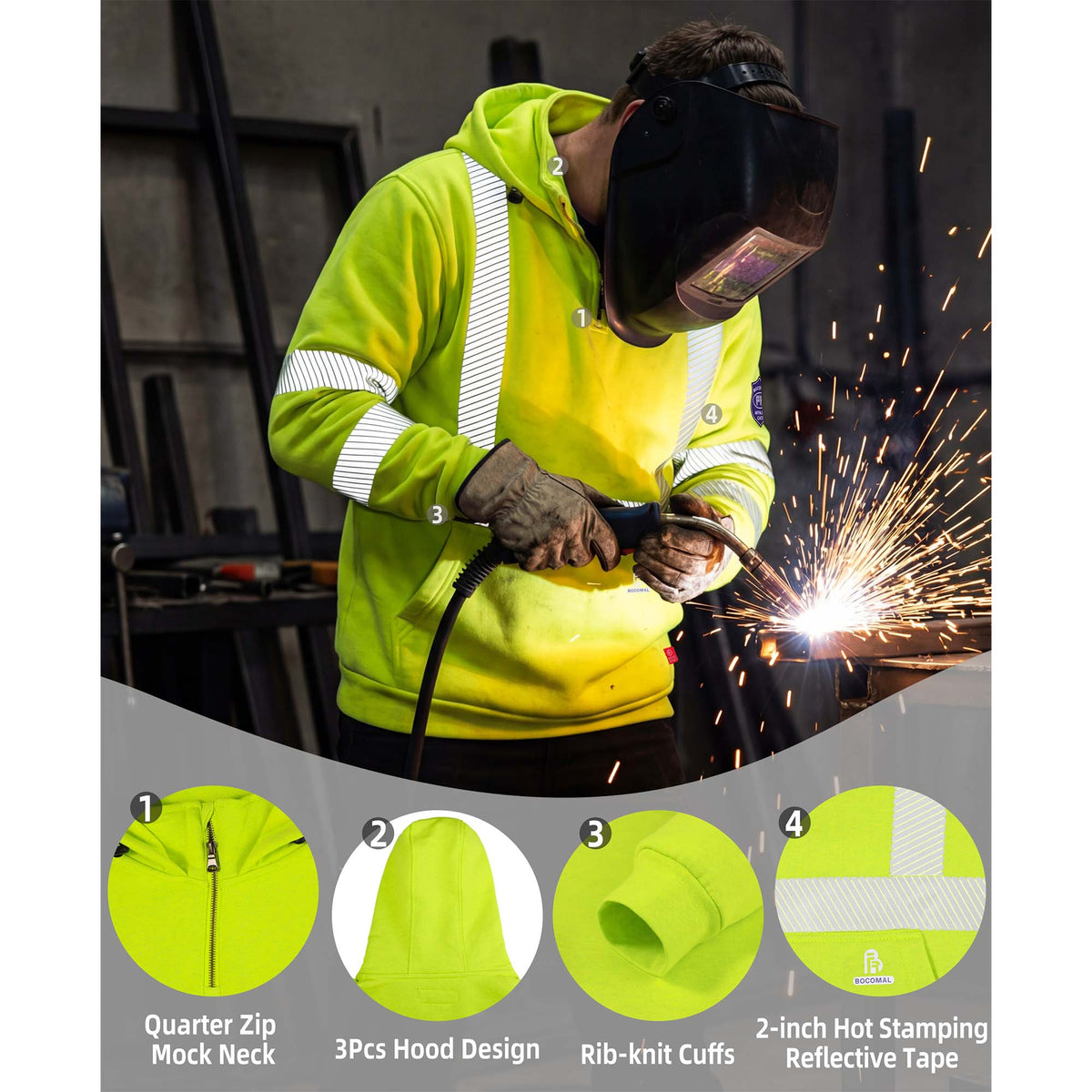 Bocomal 4531HV FR workwear product feature image