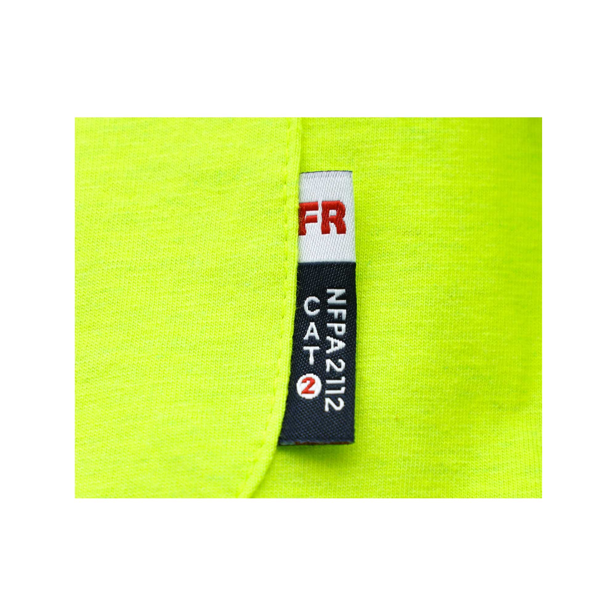 7OZ Hi Vis FR T-Shirts With 2Inch Tape(Normal Yellow)-0424