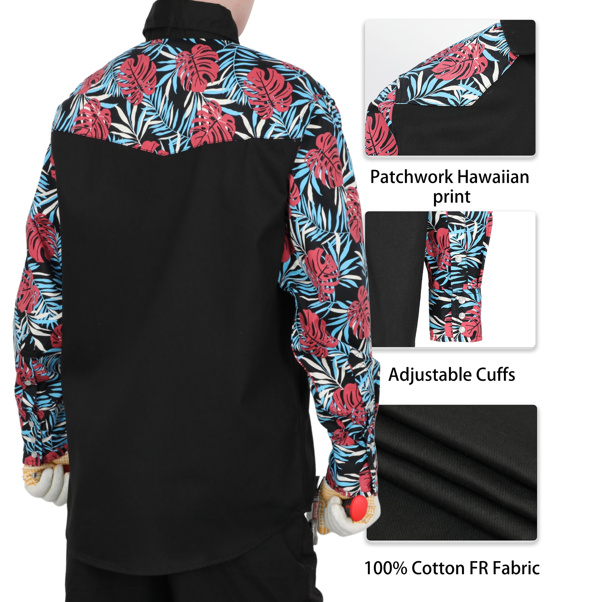 6.5OZ Hawaii/Solid FR Welding Work Shirt