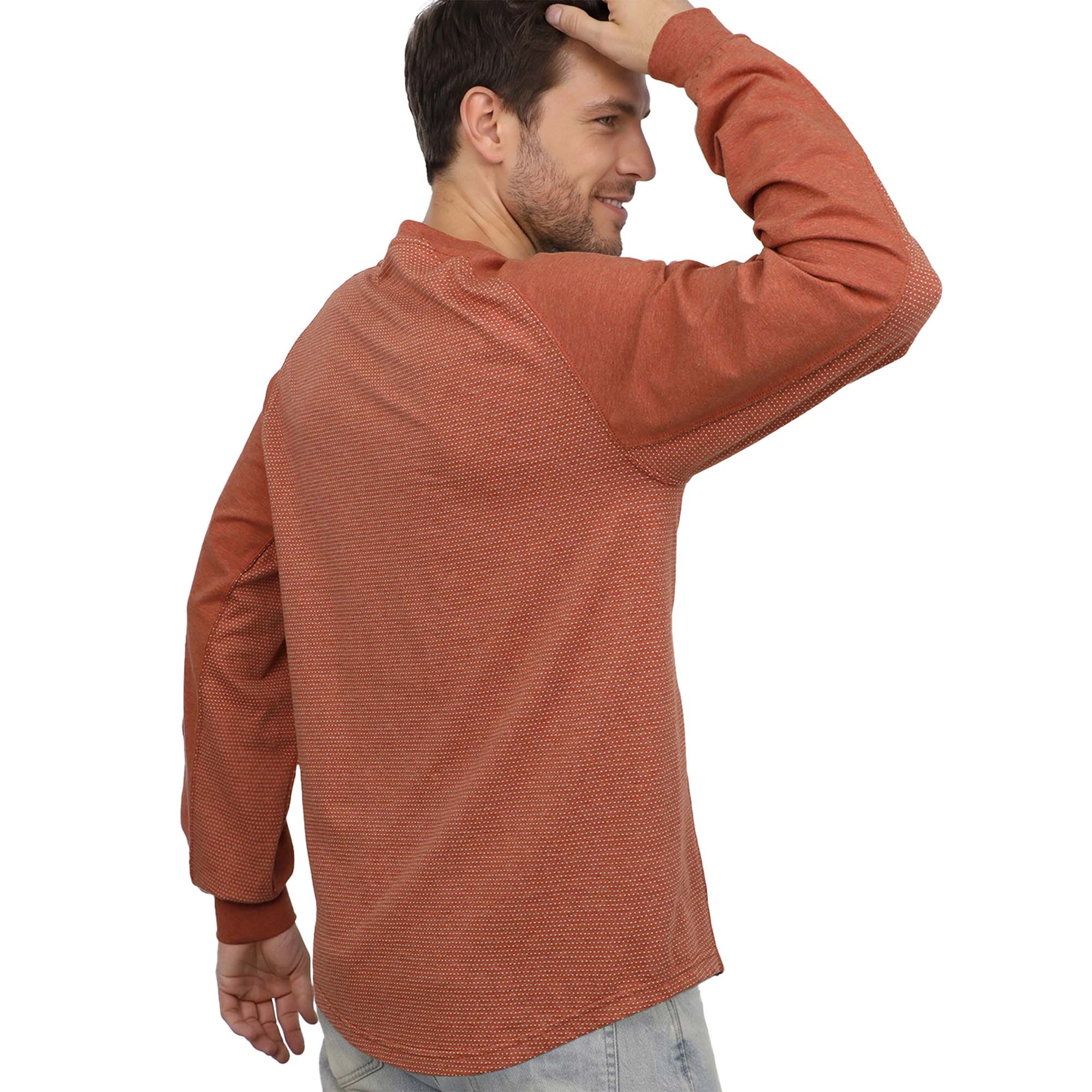 6OZ Henley Bird's-Eye Breathable Vented Mesh FR Tee-B535